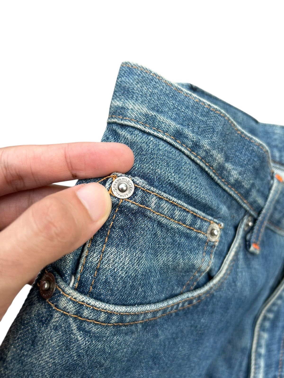 W&LT W&LT kiss The Future Distressed Denim Jeans Size US 32 / EU 48 - 6 Thumbnail