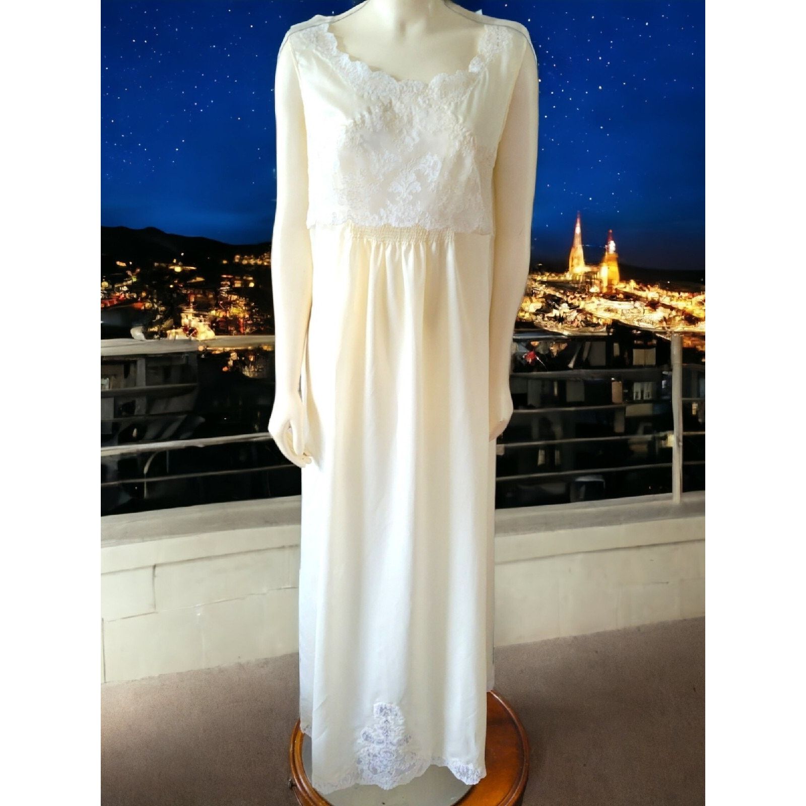 Dior Vintage Christian Dior Silk Blend Nightgown W Lace Size 36 Size ONE SIZE - 6 Thumbnail