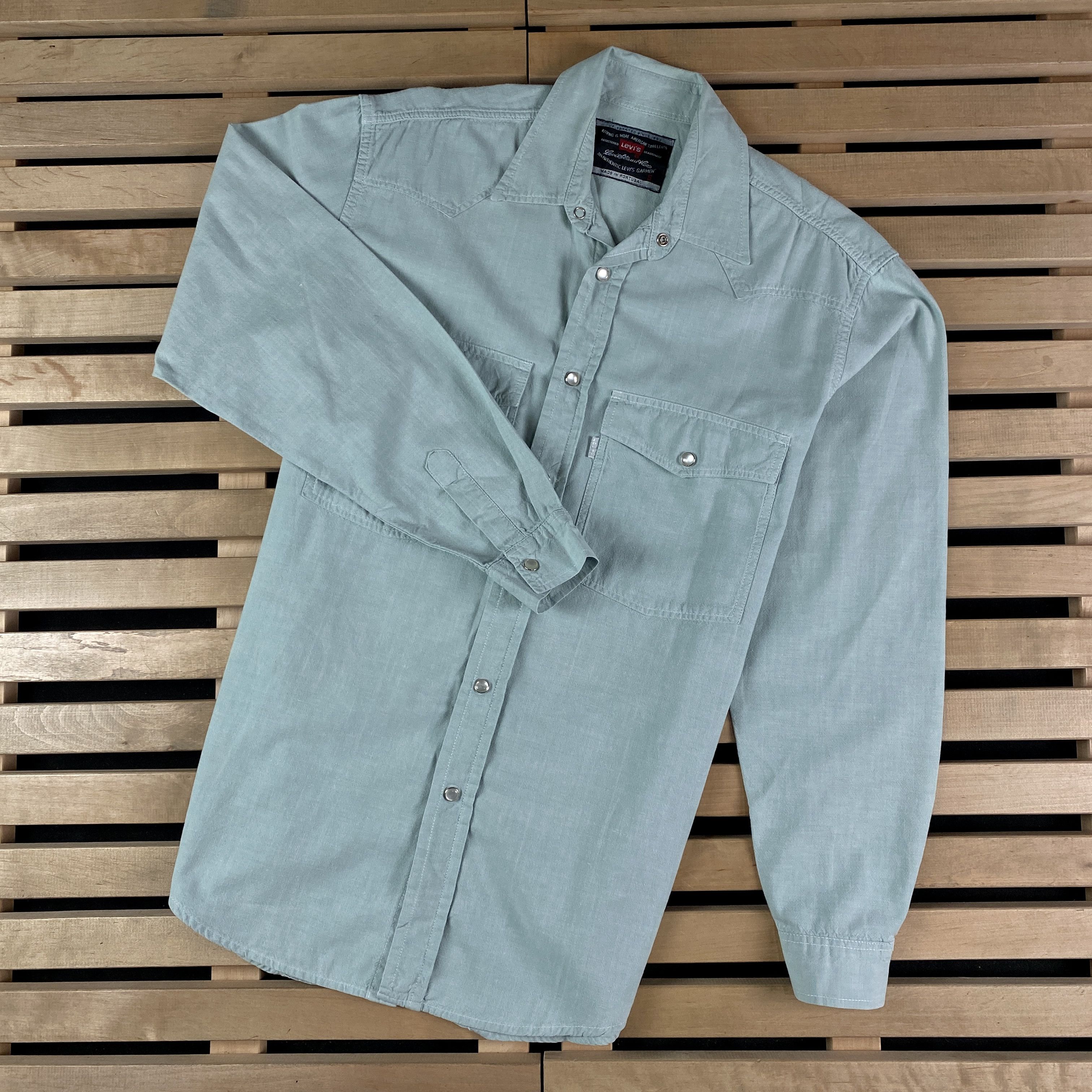 Levi's × Levi's Vintage Clothing × Vintage Mens Shirt Long Sleeve Levi’s Vintage Size S Cotton Size US S / EU 44-46 / 1 - 1 Thumbnail