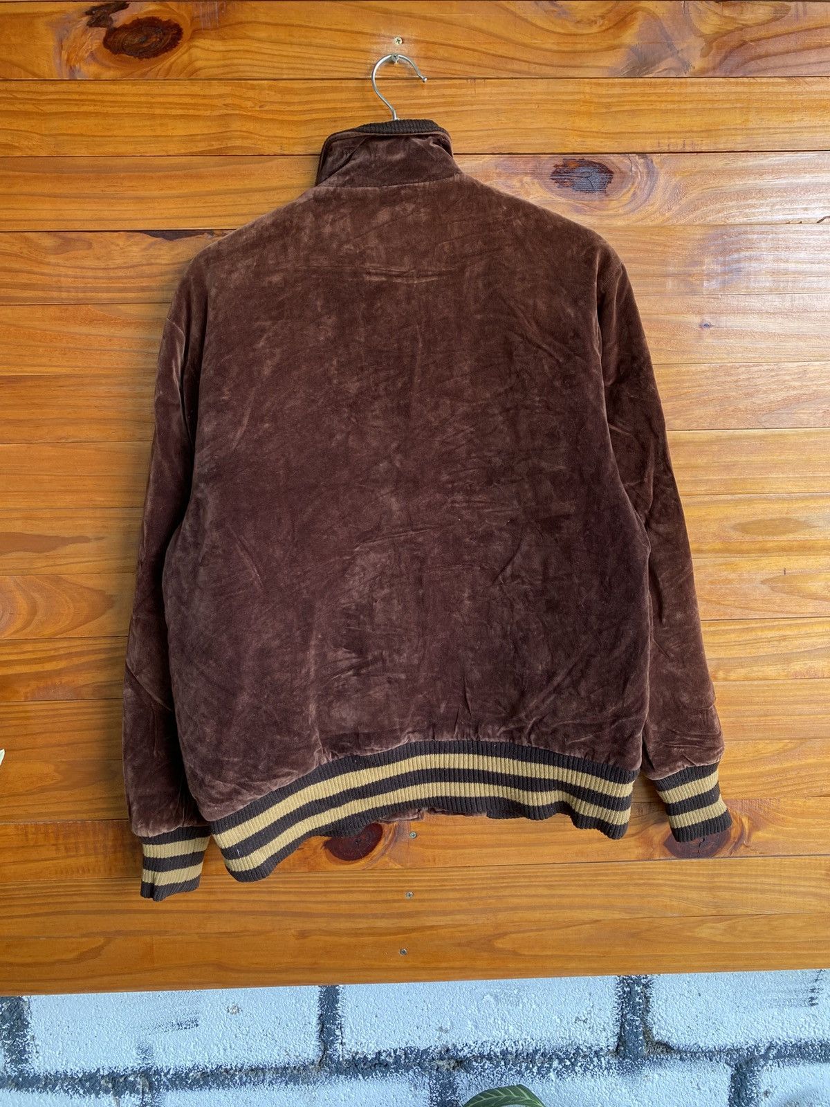 Fubu Vintage FUBU Brown Velvet Bomber Jacket – 90s Hip Hop Size US M / EU 48-50 / 2 - 8 Thumbnail