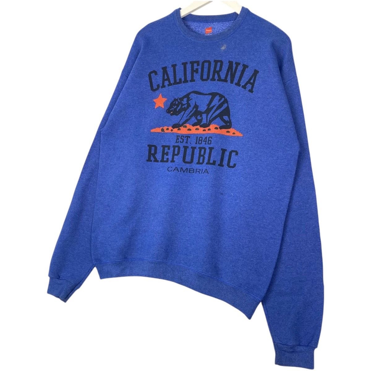 Hanes × Vintage Vintage Hanes Republic Graphic Crewneck Sweatshirt Size M Size US M / EU 48-50 / 2 - 2 Thumbnail