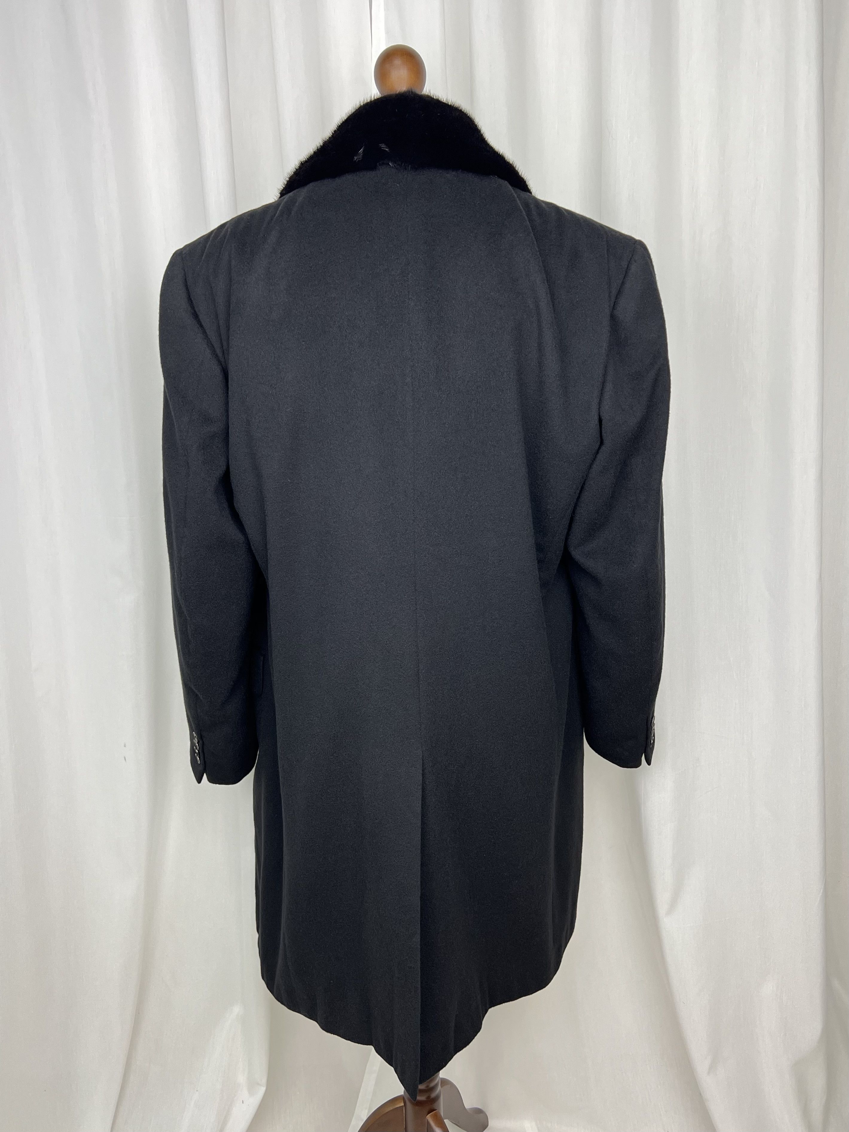 Stefano Ricci Pure 100% Cashmere with Fur Lapel Overcoat Size US XXL / EU 58 / 5 - 3 Thumbnail