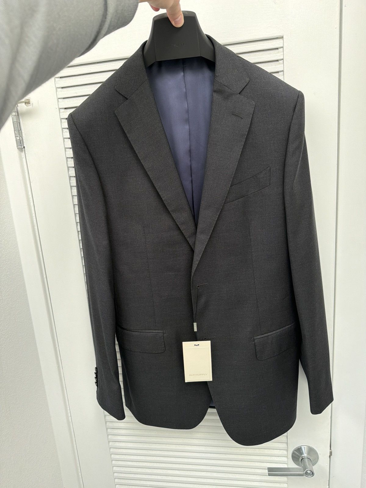Suitsupply Dark Grey Napoli Suit Jacket Size 40L - 4 Thumbnail