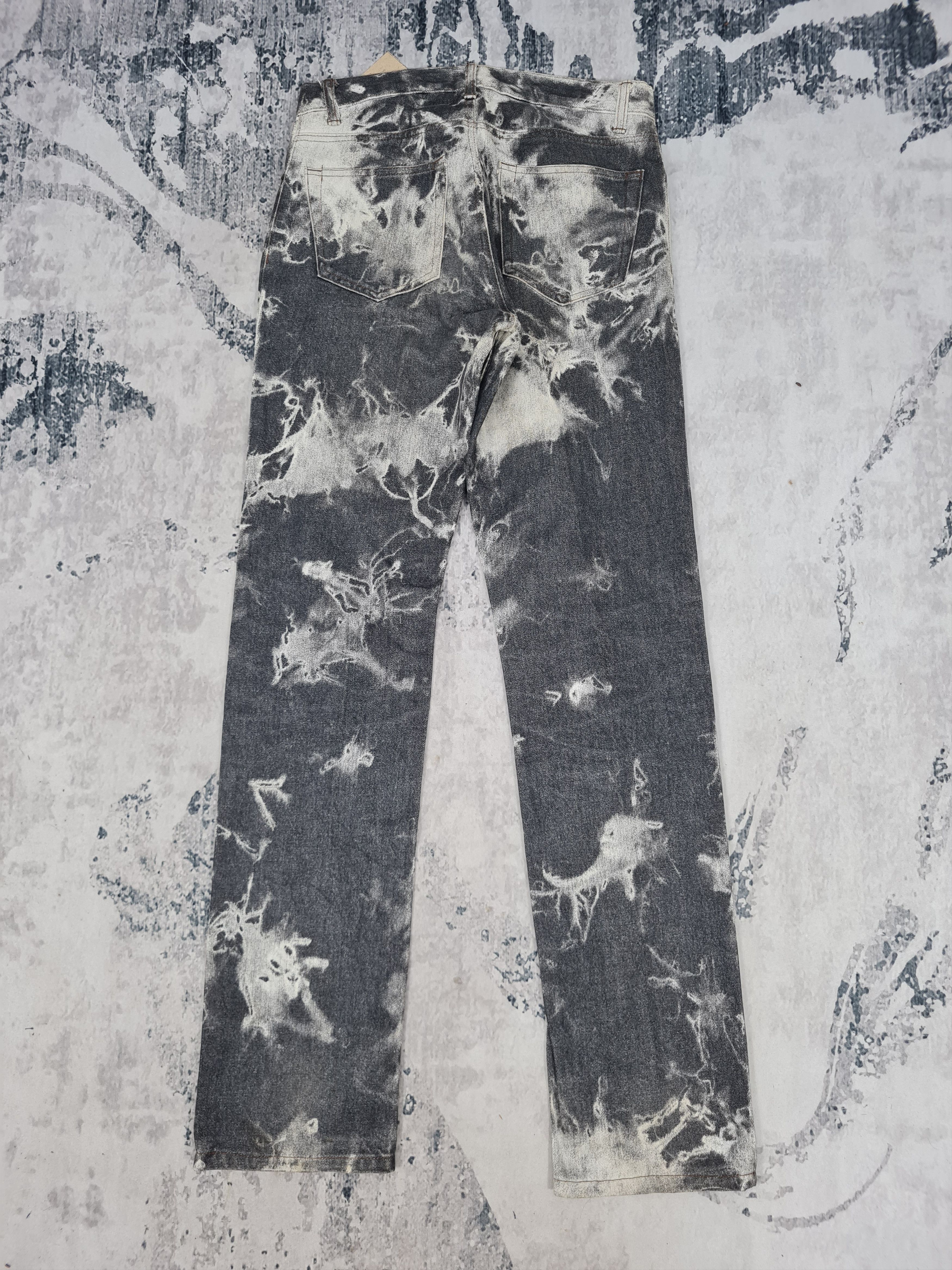 Japanese Brand FREAK ANSER HOMME Bleach Design Jeans Size 30x34 JB0153 Size US 30 / EU 46 - 2 Thumbnail