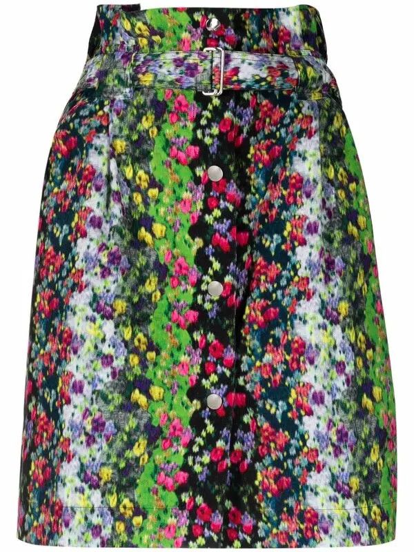 Kenzo o1y1025 Mini Skirt in Multicolor Size 32" / US 10 / IT 46 - 1 Thumbnail
