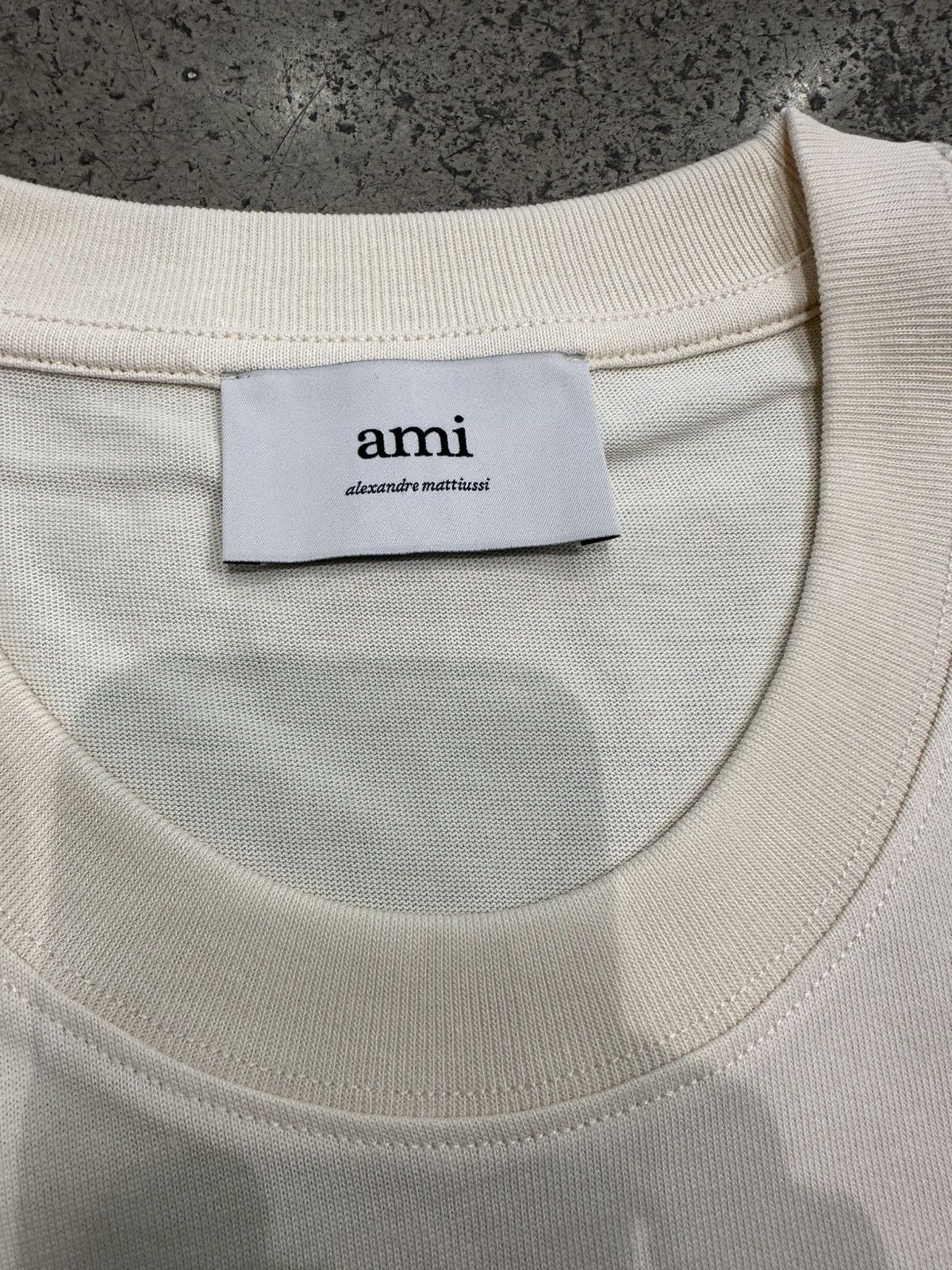 AMI AMI - ADC Tshirt White Cream Size US S / EU 44-46 / 1 - 2 Thumbnail