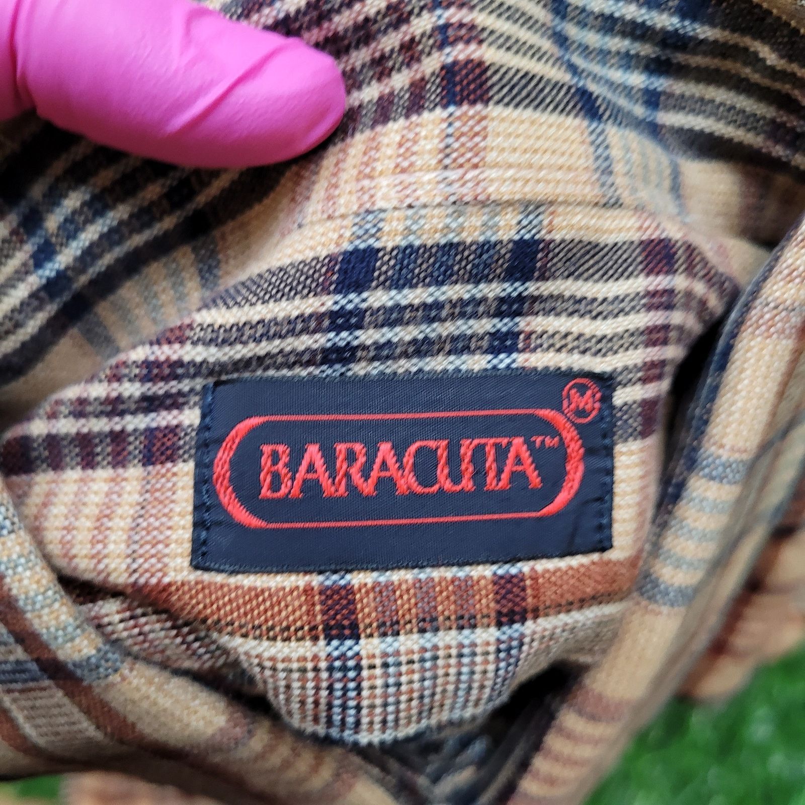 Baracuta VTG 80s Baracuta Plaid Shirt M 16x33 Slim Fit Preppy Nylon Size US M / EU 48-50 / 2 - 6 Thumbnail