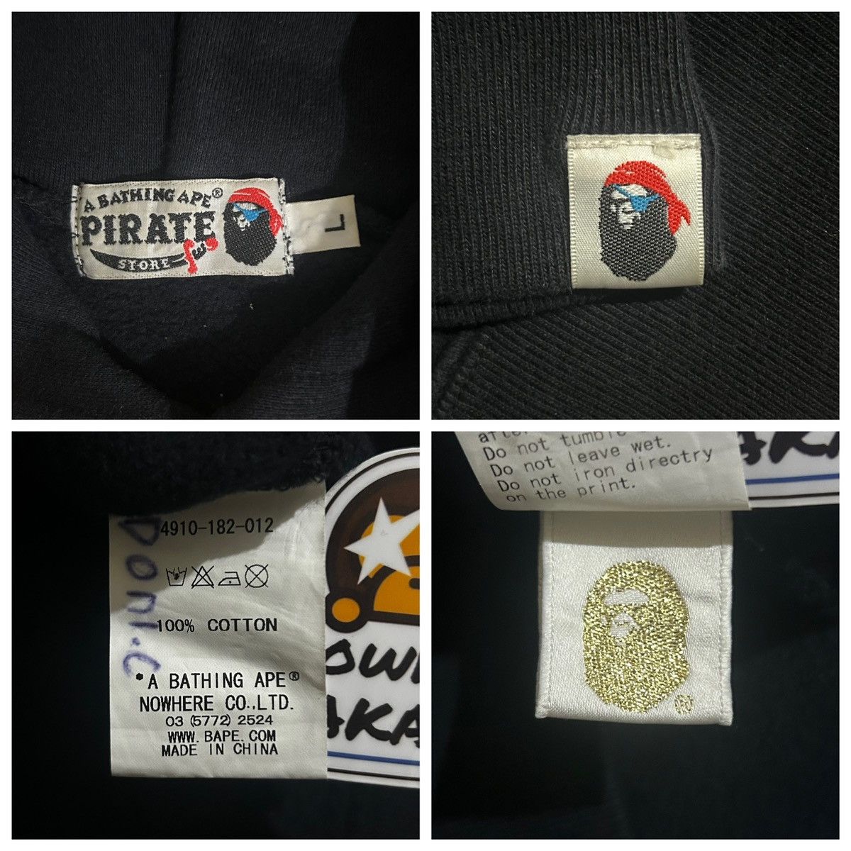 Bape Bape Pirates Hoodie Size US L / EU 52-54 / 3 - 5 Thumbnail