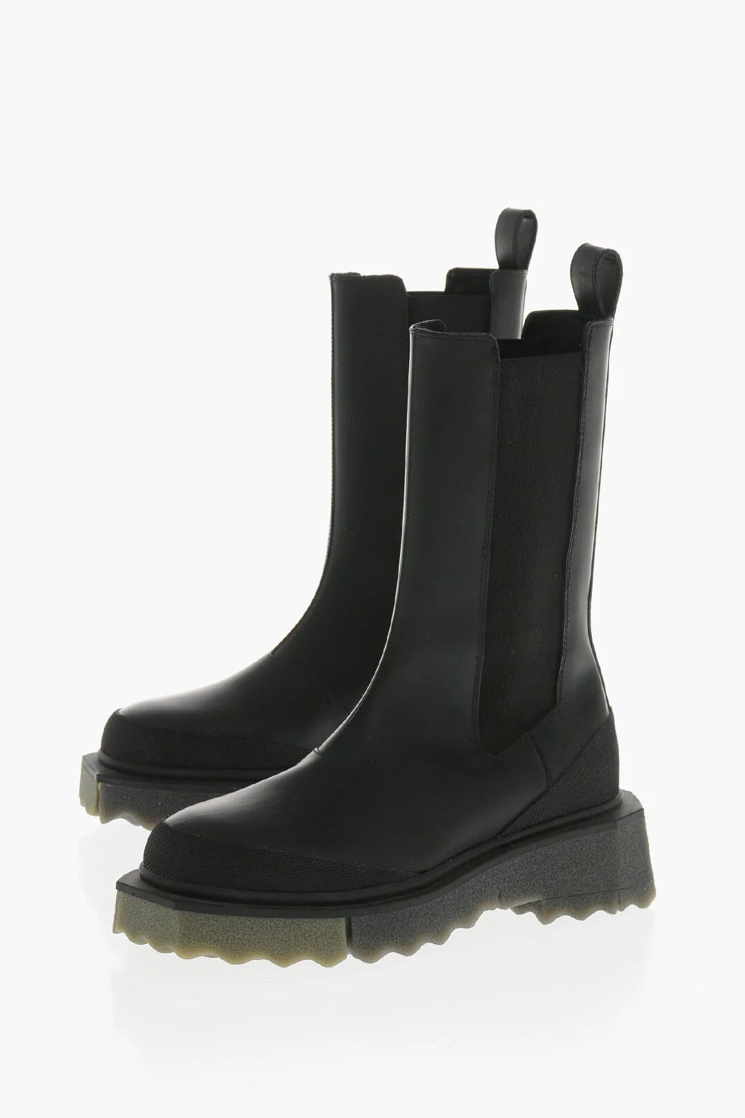 Off-White og1mm0426 Leather Chelsea Boots in Black Size US 6 / IT 36 - 3 Thumbnail