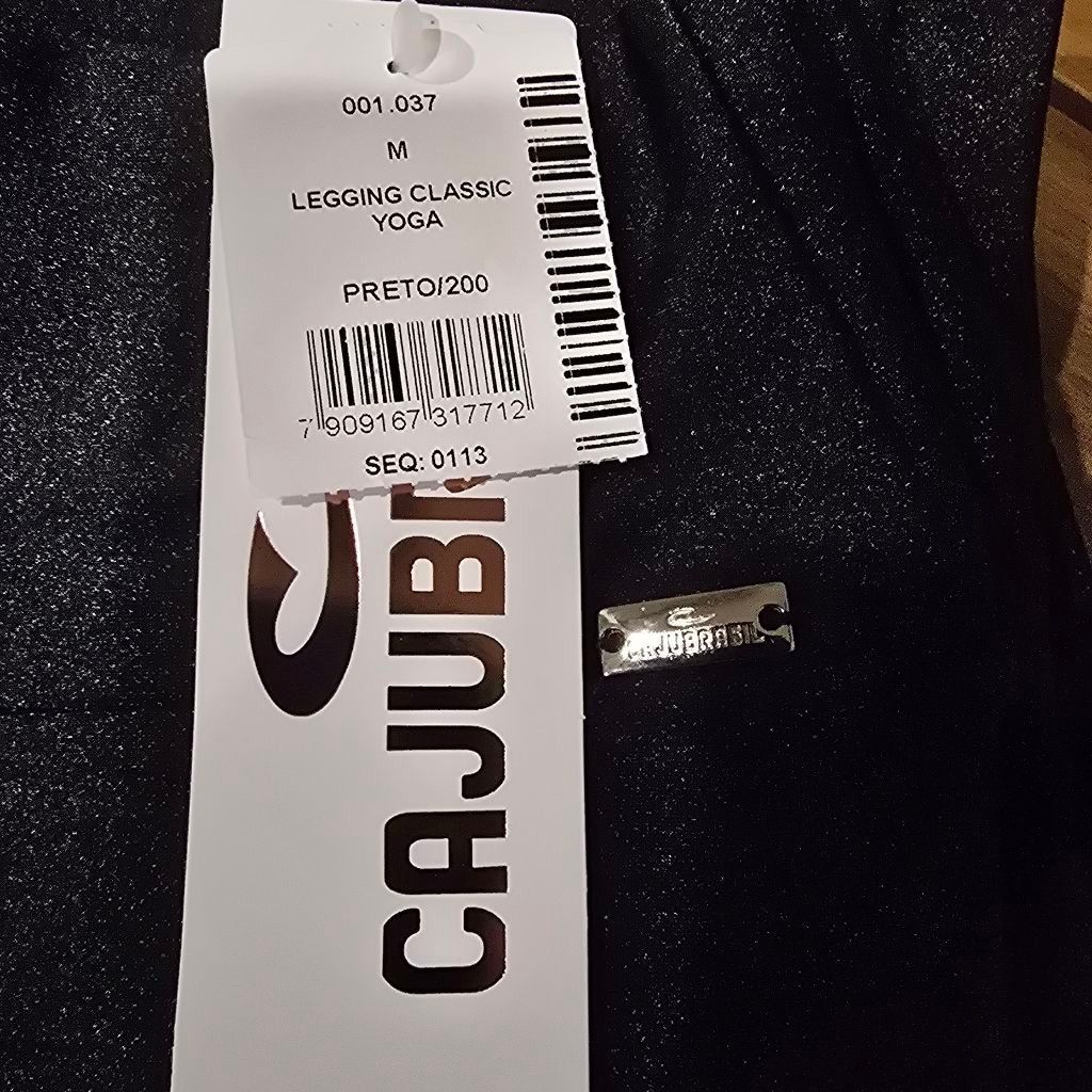 Other Women's CAJUBRASIL Black Classic Yoga Leggings M Size 28" / US 6 / IT 42 - 4 Thumbnail