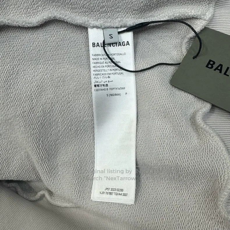 Balenciaga Balenciaga Distressed Destroyed Letter Hoodie Size US S / EU 44-46 / 1 - 5 Thumbnail