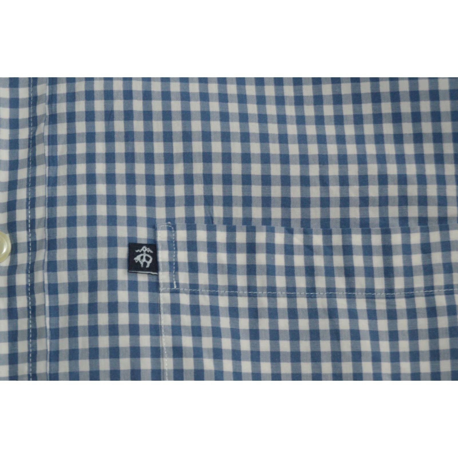 Brooks Brothers Brooks Brothers Dress Shirt Men's L/S Blue Check Cotton Button-Down Collar Barrel Cuff Regular Size L Size US L / EU 52-54 / 3 - 3 Thumbnail