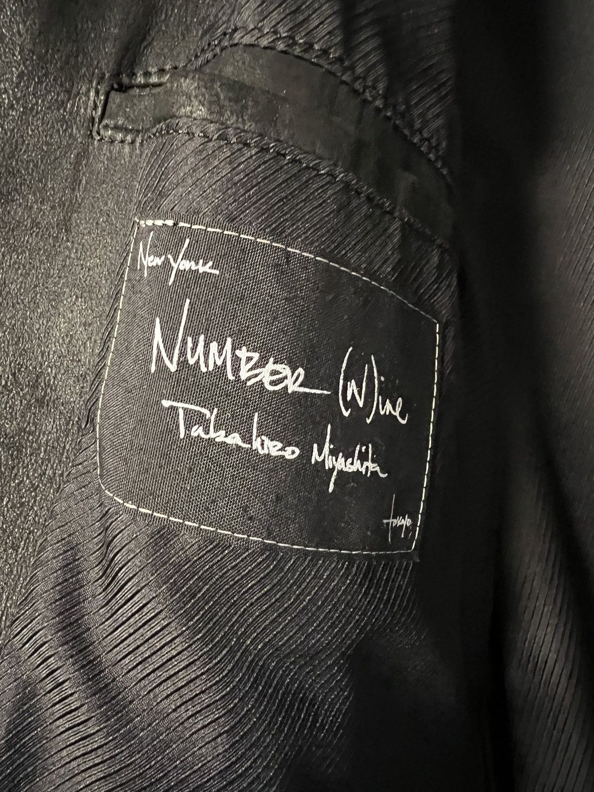 Number (N)ine Number Nine Hybrid Leather Riders Coat Size US L / EU 52-54 / 3 - 5 Thumbnail