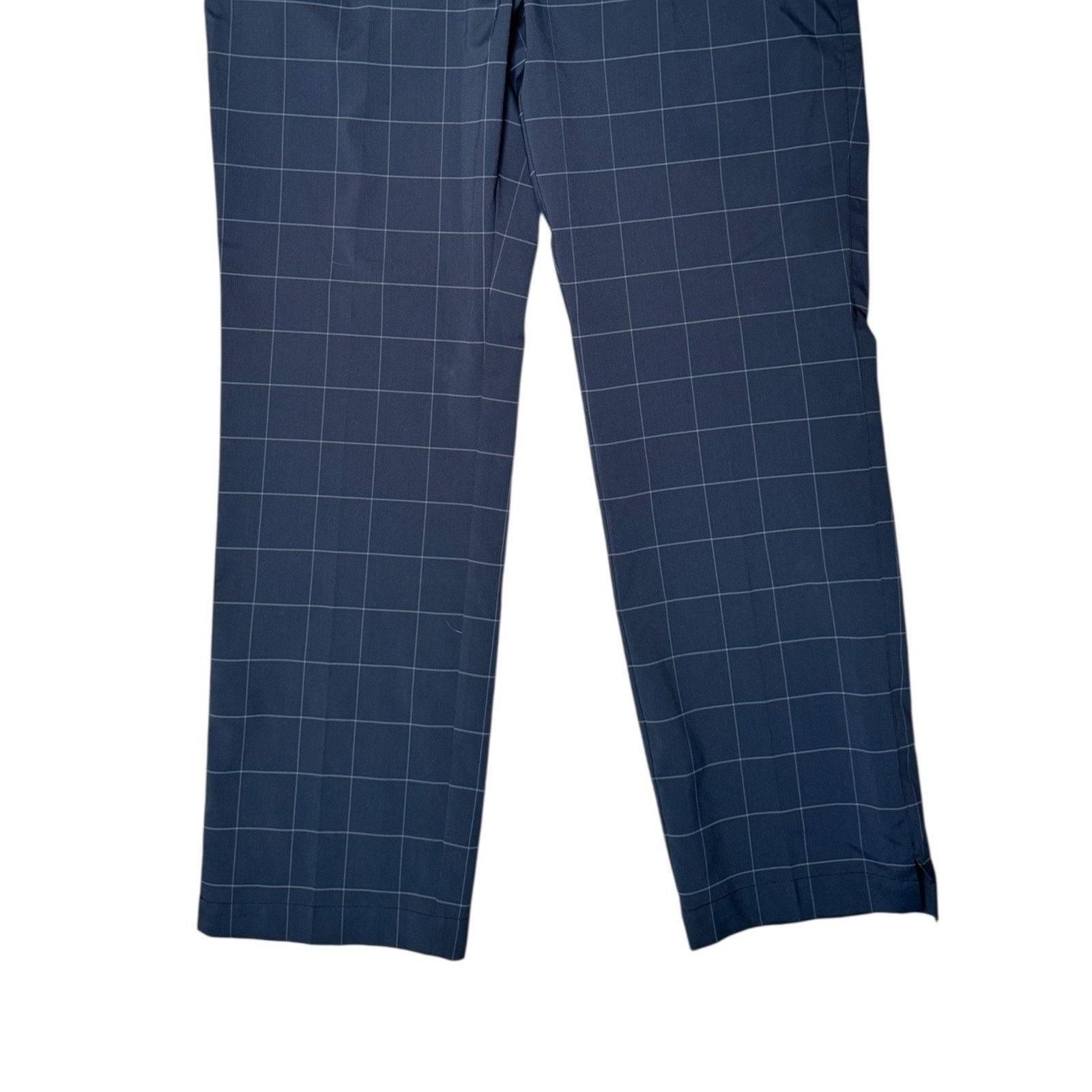 Nike Nike Dri Fit Tour Performance Pants Golf Blue Windowpane Size US 34 / EU 50 - 3 Thumbnail