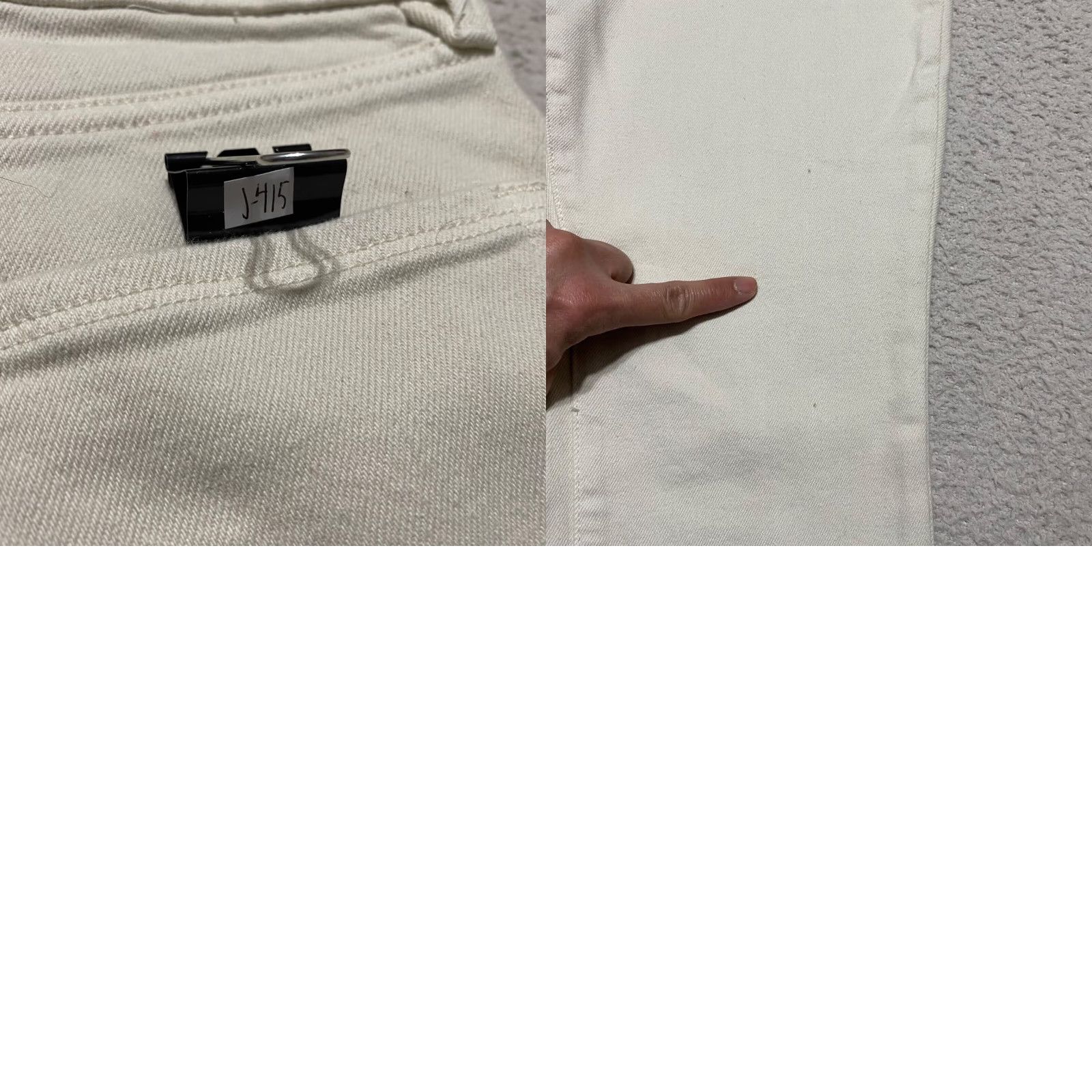 Good American Good American Jeans Womens Skinny Mid Rise Light Wash Ivory Denim 8 Size 25" / US 0 / IT 36 - 9 Thumbnail