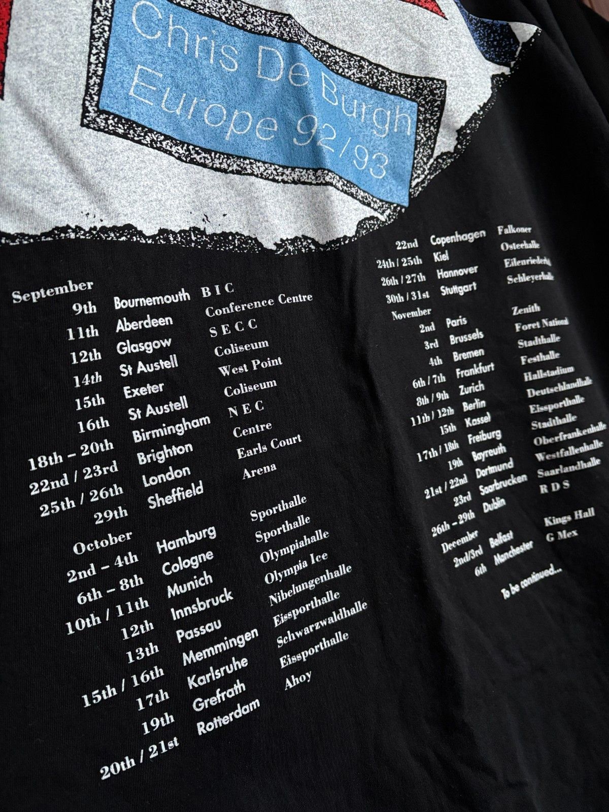 Vintage Chris De Burgh Europe Tour 1992 1993 T-shirt Single Stitch Size US XL / EU 56 / 4 - 12 Thumbnail