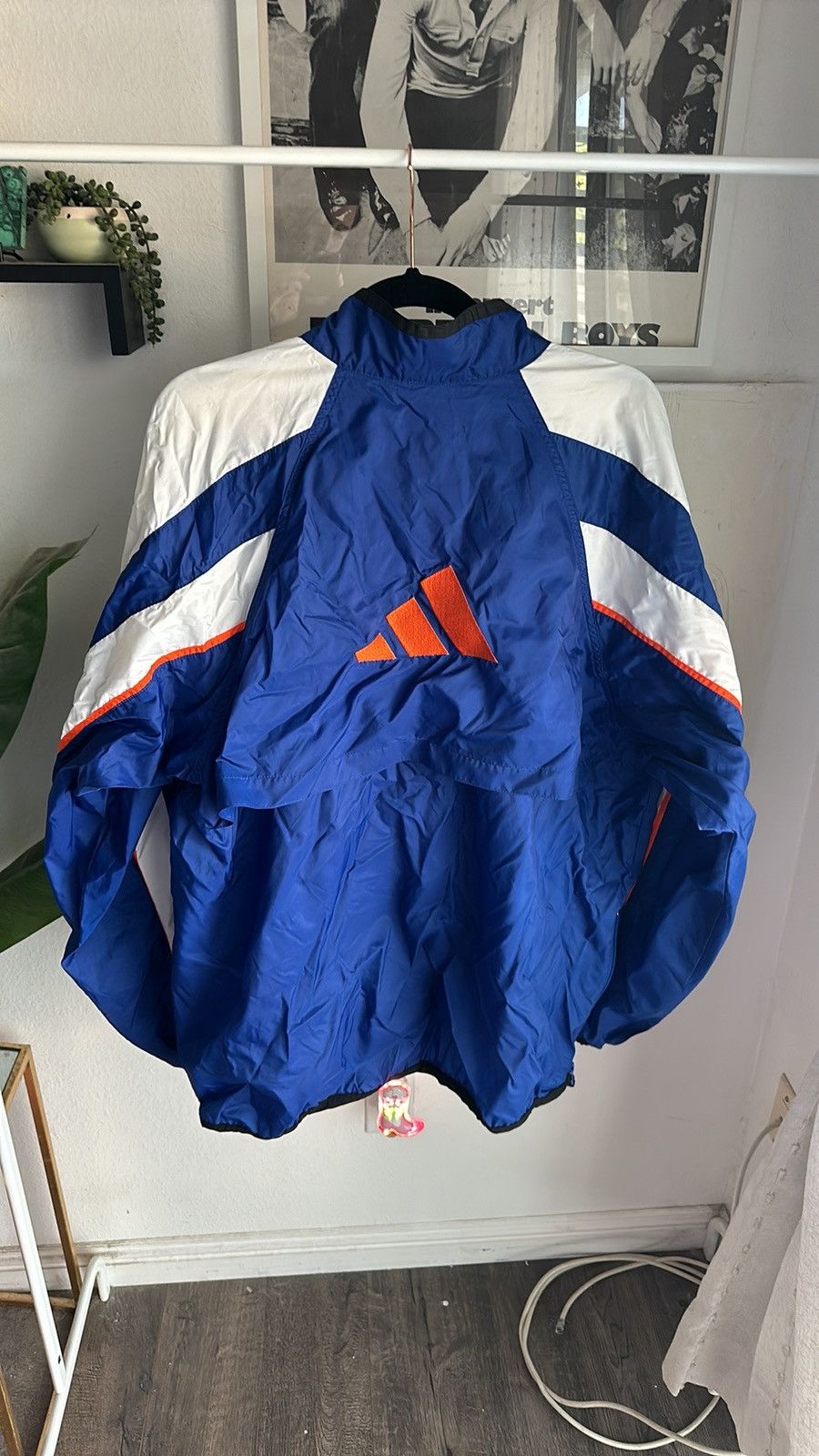 Adidas × Vintage Vintage Adidas full zip nylon track jacket Size US L / EU 52-54 / 3 - 4 Thumbnail