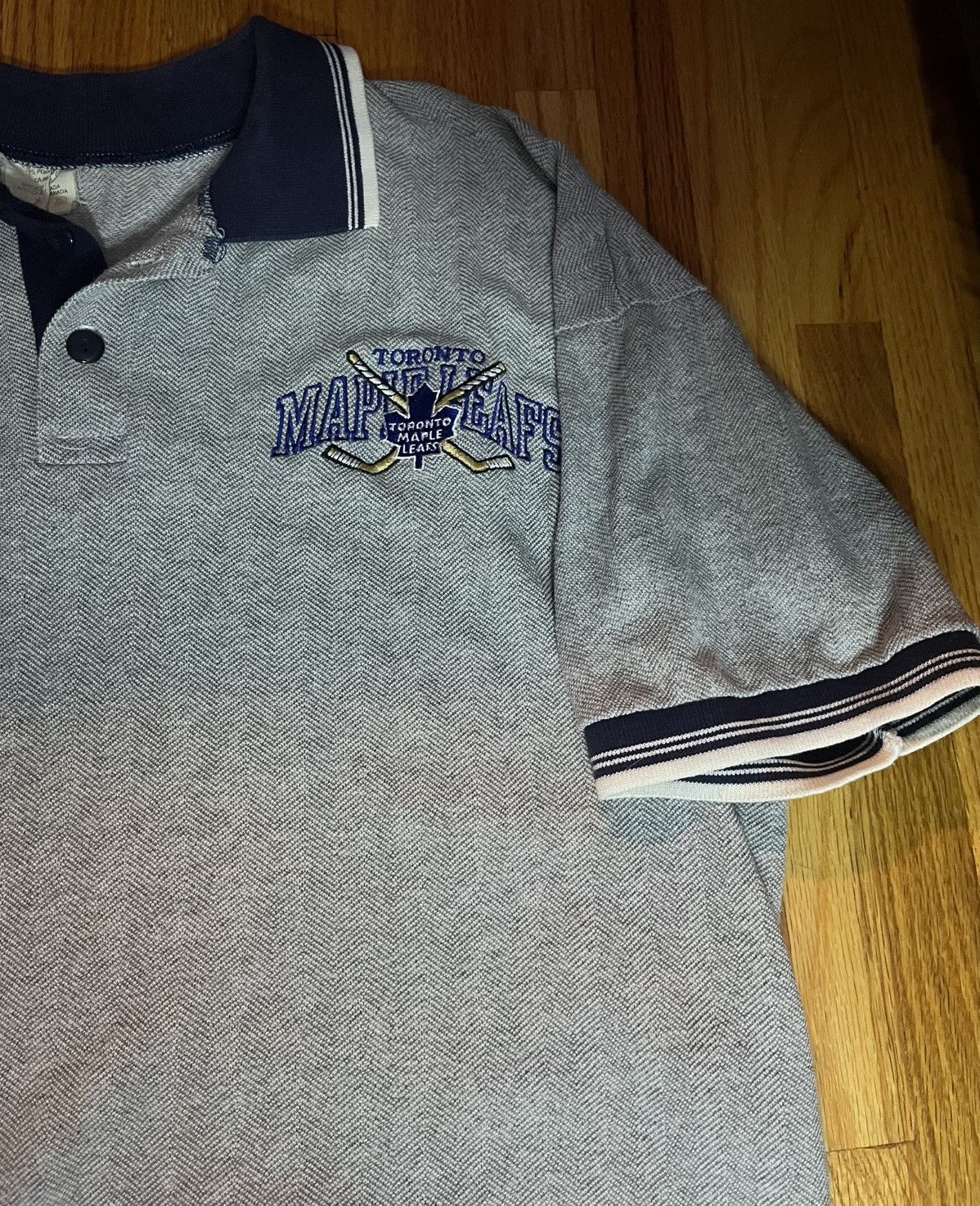 NHL Vintage Toronto Maple Leafs Polo Size US XL / EU 56 / 4 - 2 Thumbnail