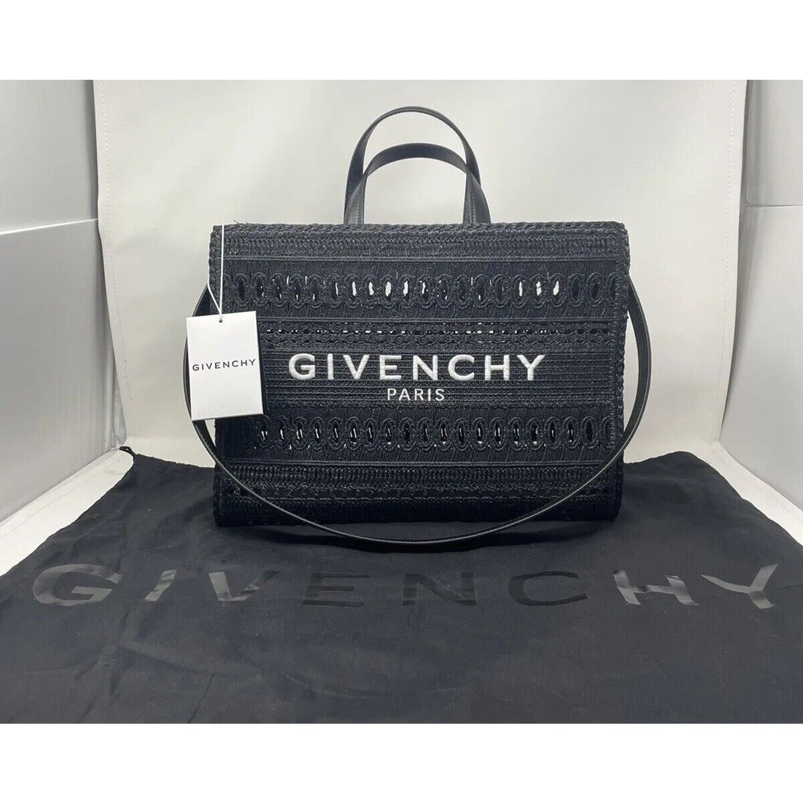 Givenchy Medium G-Tote shopping bag in laced raffia Size ONE SIZE - 2 Thumbnail