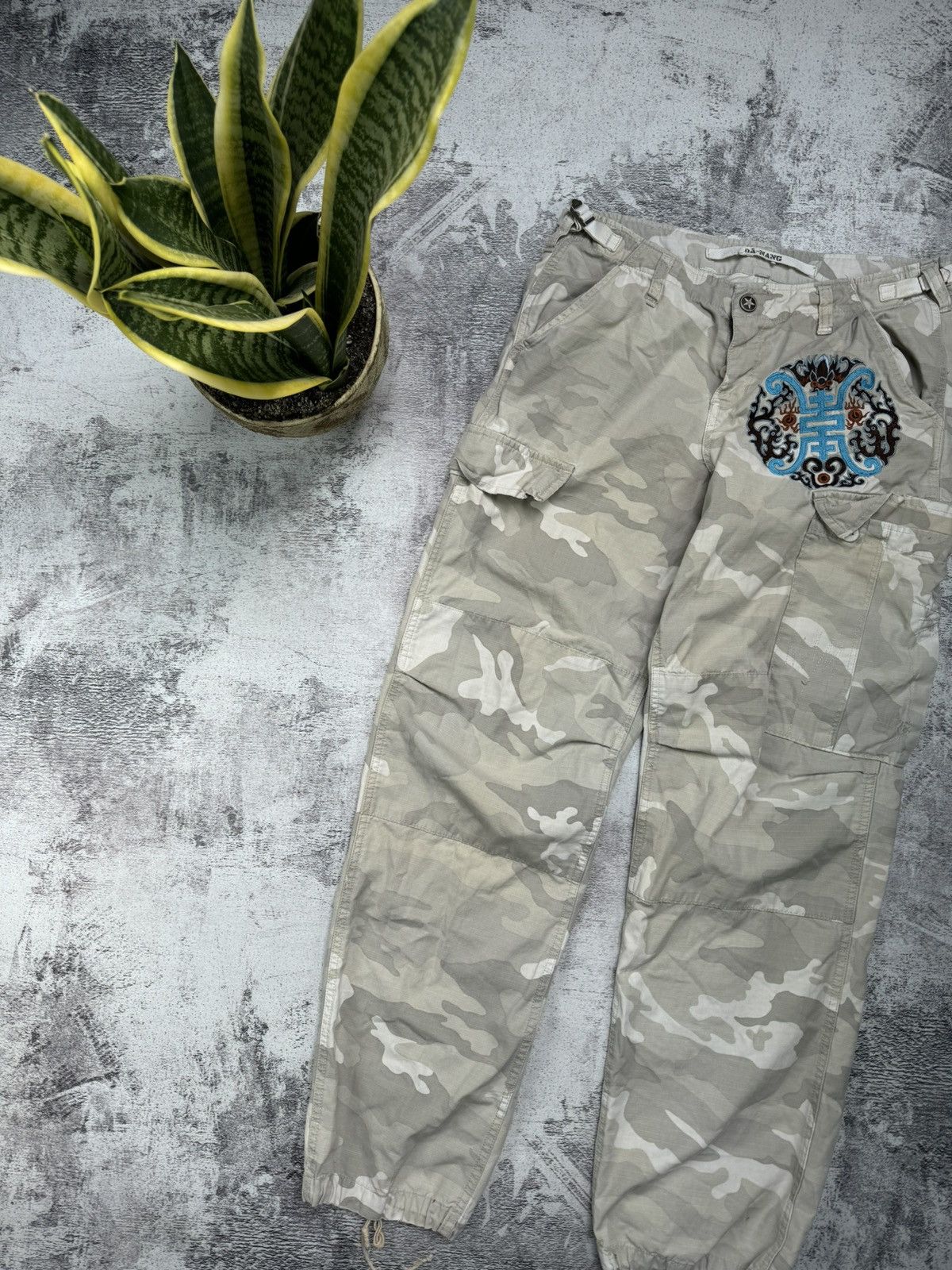 Japanese Brand Vintage Rare Y2K Japanese Rare Camo Da-Nang Cargo Pants Size US 30 / EU 46 - 9 Thumbnail