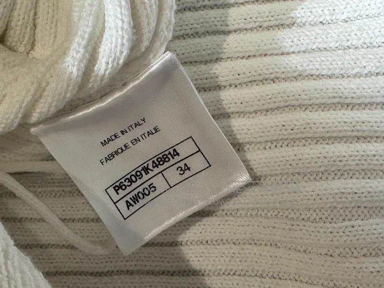 Chanel Chanel White gold knitted coat Size XXS / US 00 / IT 34 - 7 Thumbnail