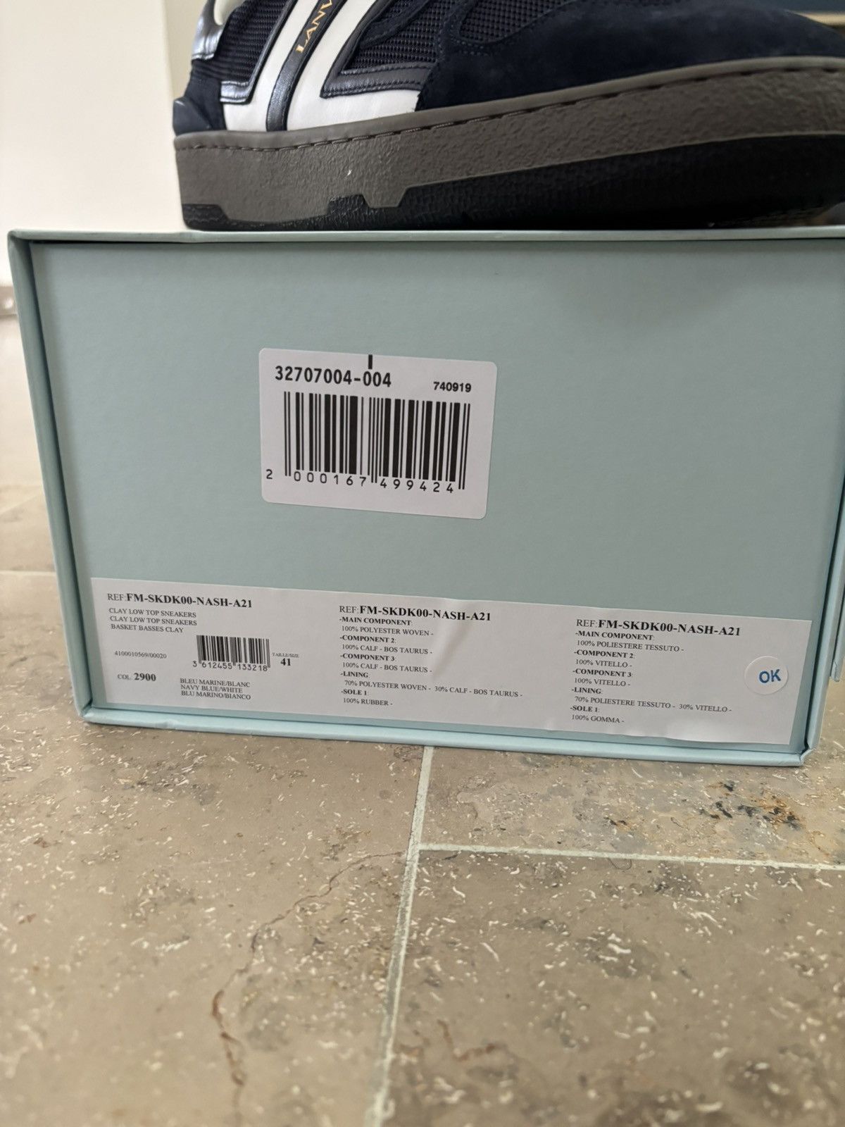 Lanvin Lanvin Sneaker Navy Size US 8 / EU 41 - 3 Thumbnail