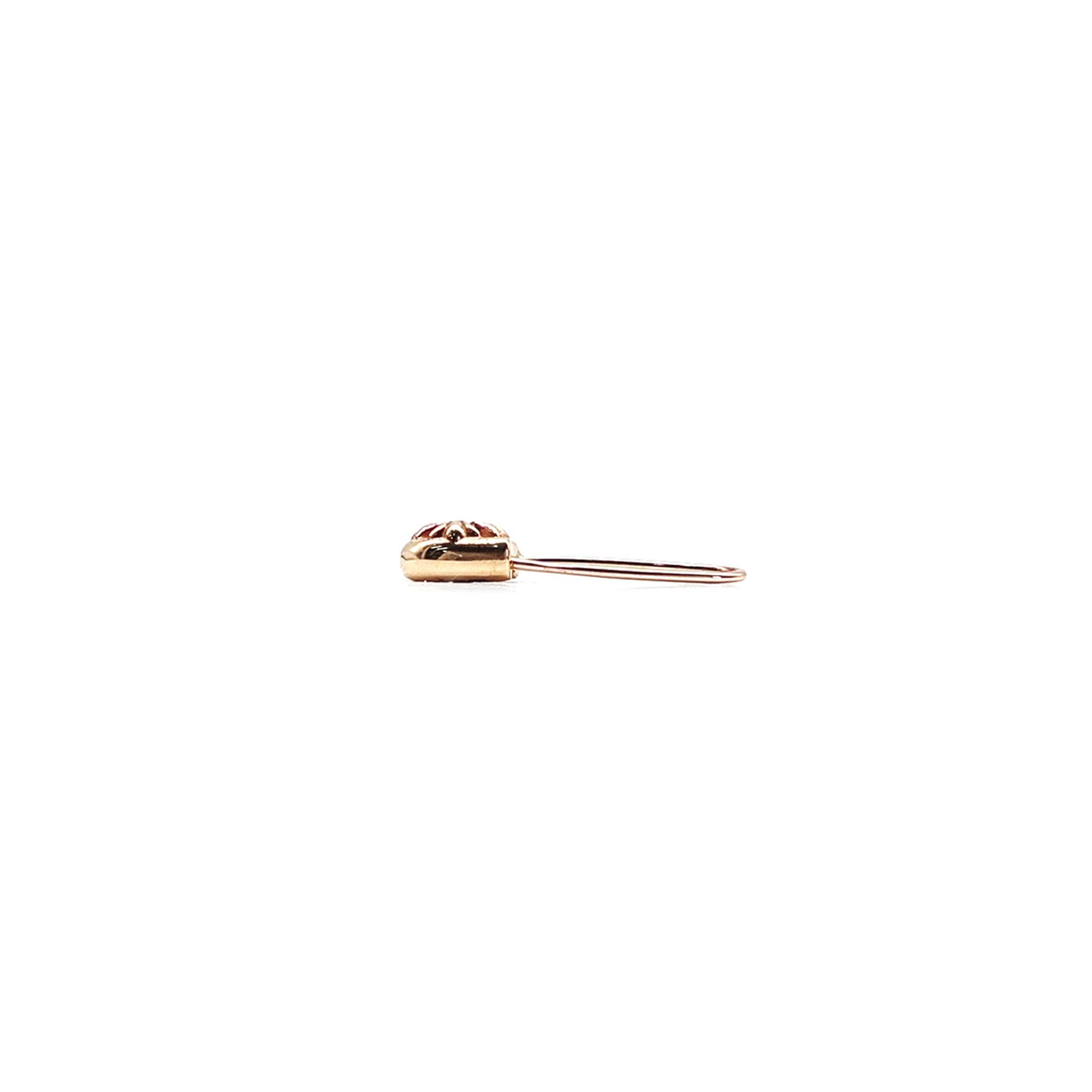 Chrome Hearts Chrome Hearts 22K Gold Diamond Safety Pin Earring Size ONE SIZE - 2 Thumbnail