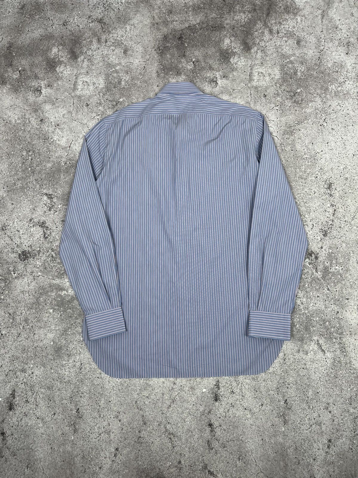 Kiton Kiton Napoli Dress Shirt Cotton Blue Size US L / EU 52-54 / 3 - 14 Thumbnail
