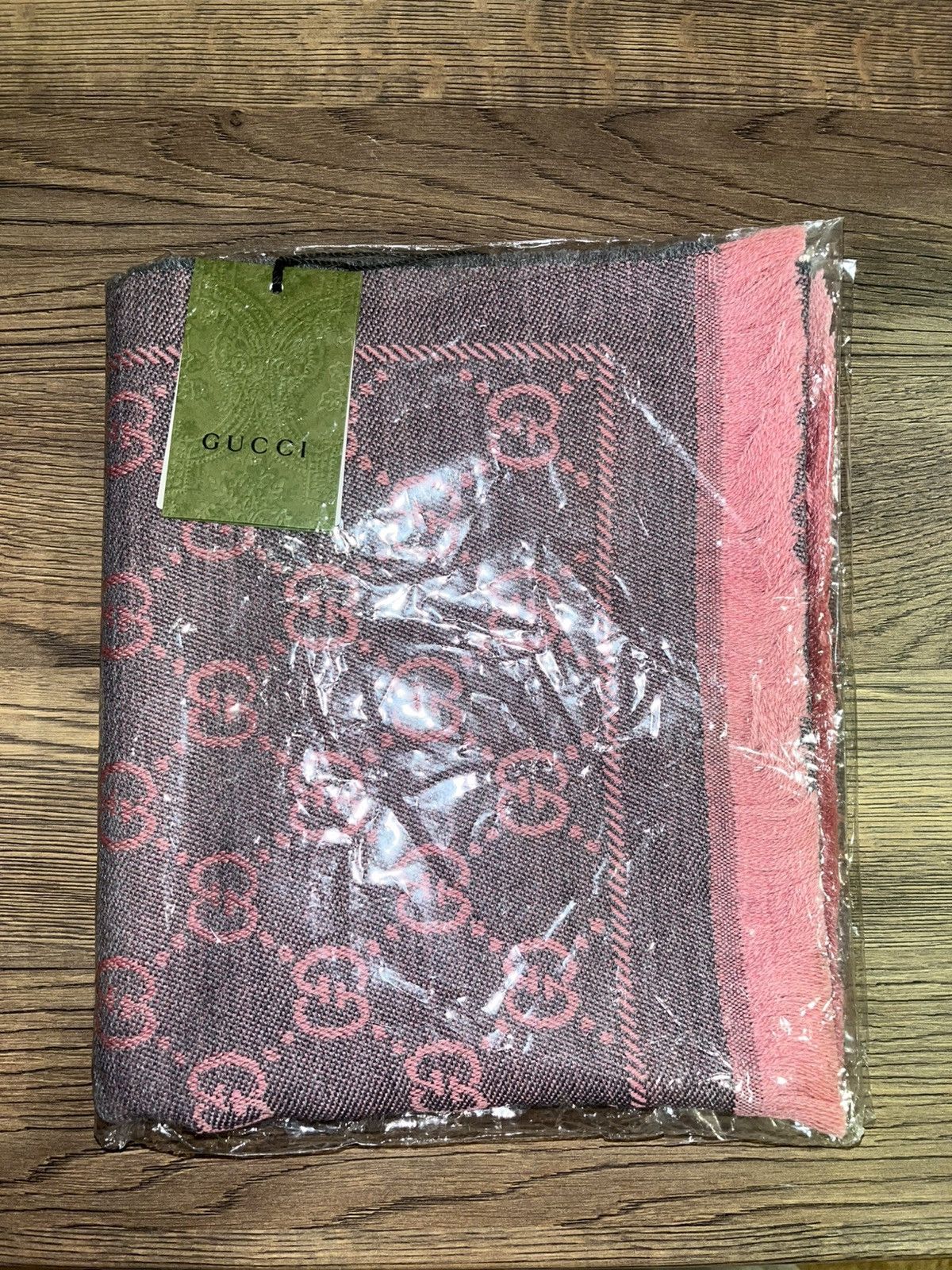 Gucci GG Pattern Jacquard Wool Scarf Size ONE SIZE - 5 Thumbnail