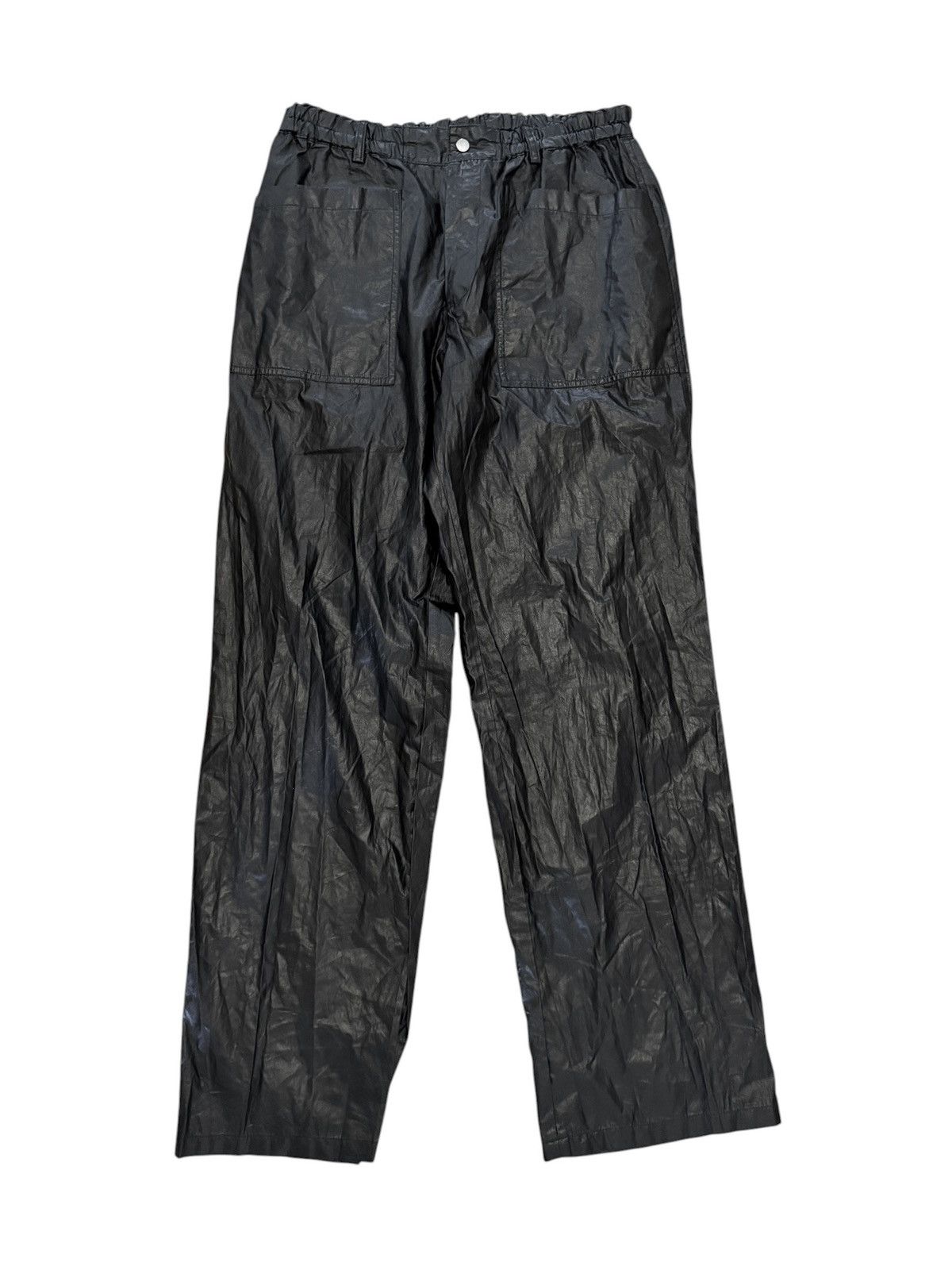 Dries Van Noten waxed cotton trouser size 52