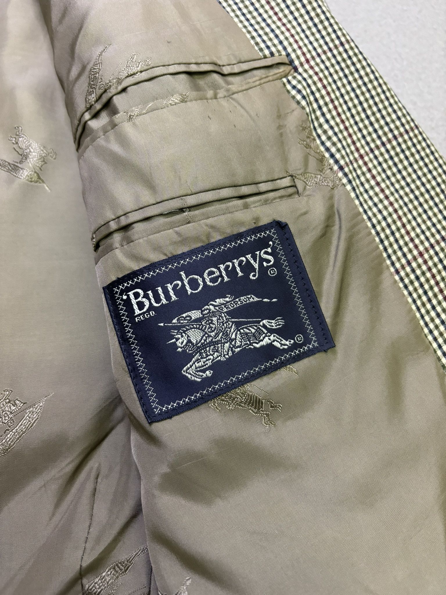 Burberry Burberrys Vintage Beige Blazer Size M/L Size 44R - 15 Thumbnail