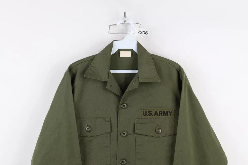 Vintage Vintage 70s Vietnam War Army Utility Durable Press Shirt USA Size US M / EU 48-50 / 2 - 2 Thumbnail