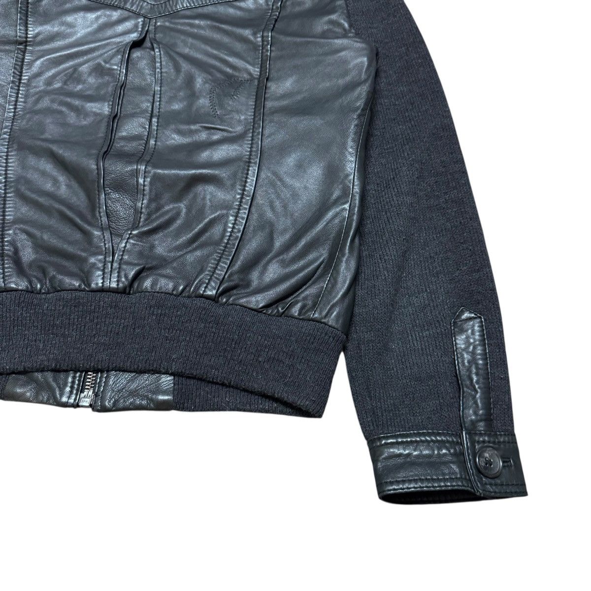 Dolce & Gabbana Dolce & Gabbana Leather Jacket Hybrid Patina Size US M / EU 48-50 / 2 - 17 Thumbnail