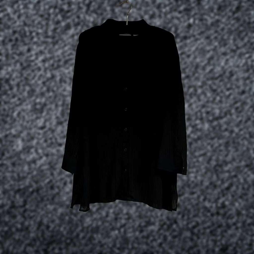Vintage Chico's Womens Black Long Sleeve Shirt Blouse Top Size 2 Tunic Size XS / US 0-2 / IT 36-38 - 1 Thumbnail
