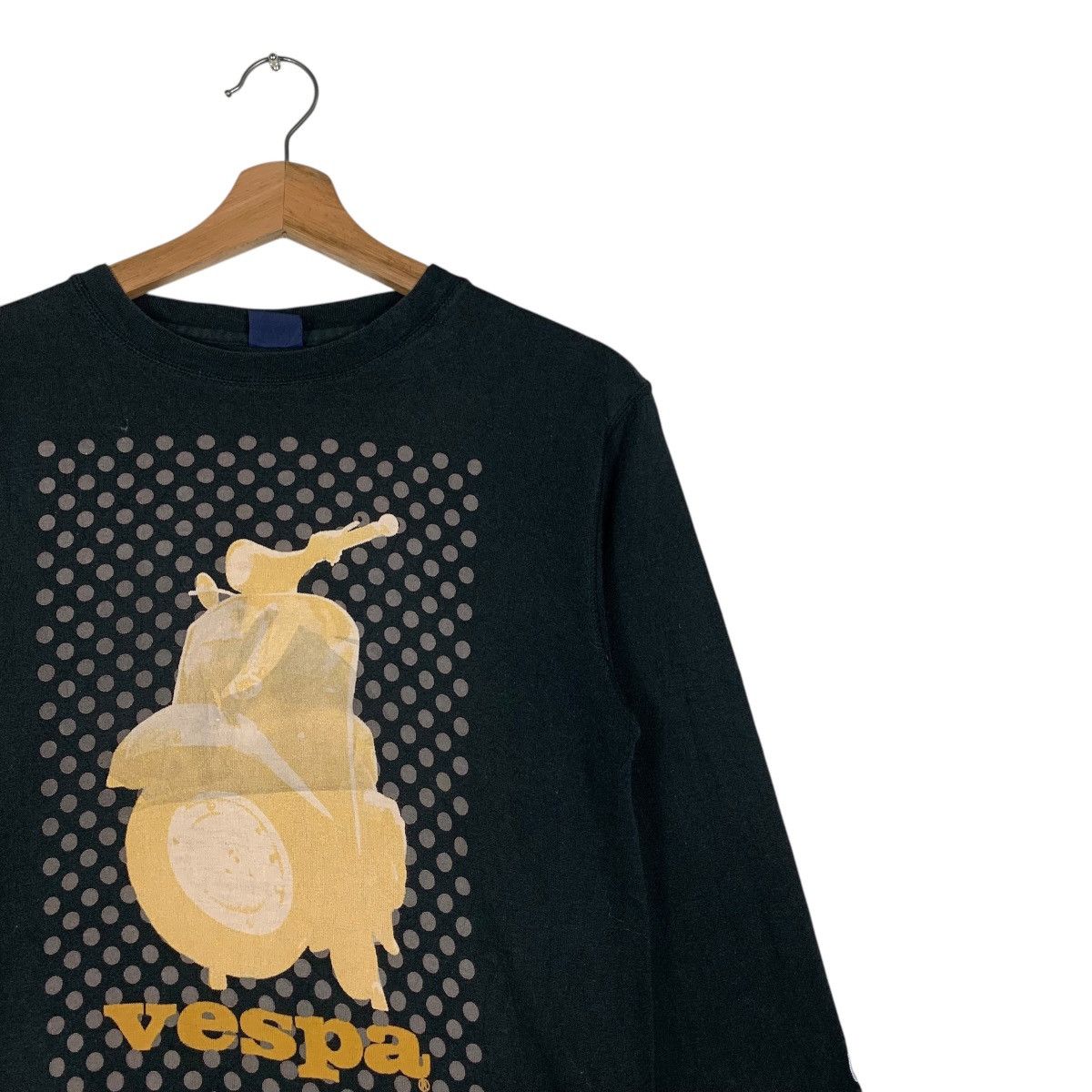 Japanese Brand VESPA PIAGGIO Graphics Printed Big Logo 3Q Sweater #1516-C68 Size S / US 4 / IT 40 - 5 Thumbnail