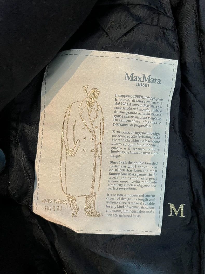 Max Mara Max Mara Long black coat Size M / US 6-8 / IT 42-44 - 6 Thumbnail