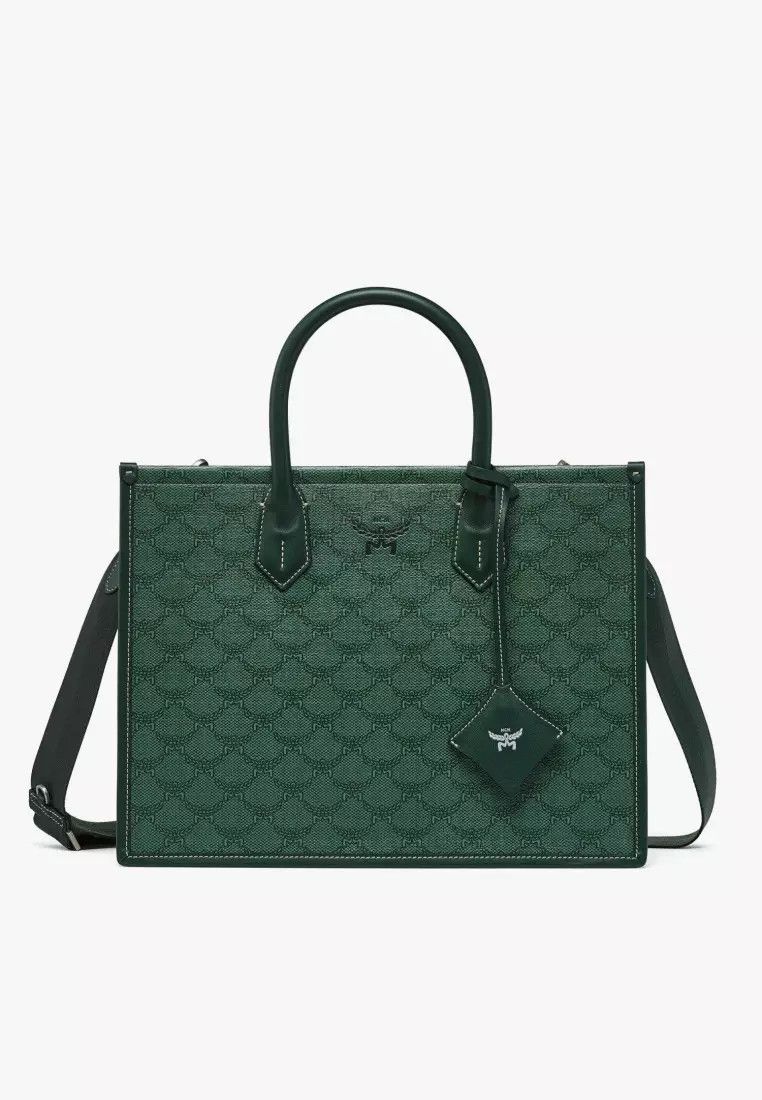 MCM o1mt1gz0225 Size: OS / Medium Tote Bag in Green Size ONE SIZE - 1 Thumbnail