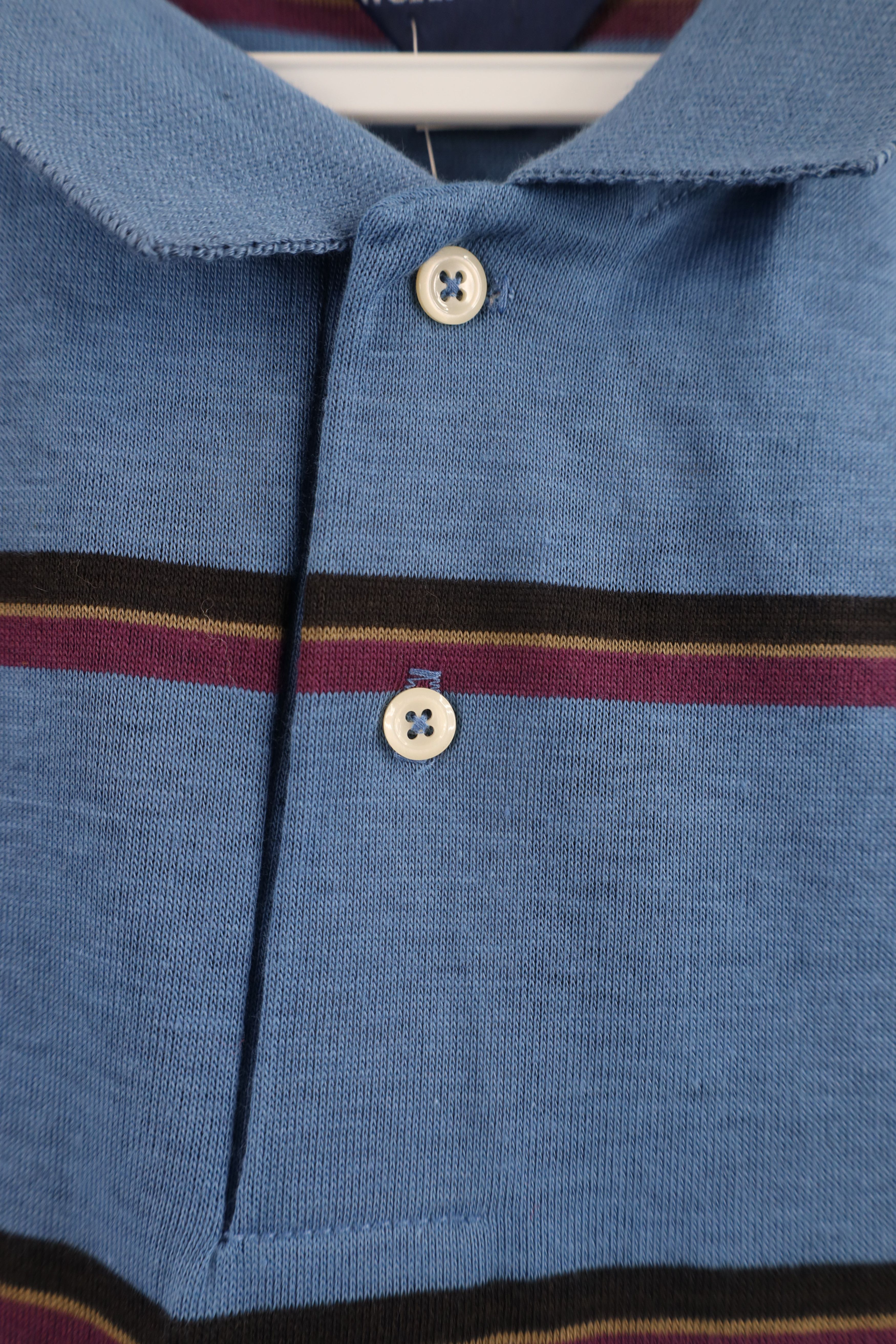 Vintage Deadstock Vintage 70s 80s Streetwear Block Knit Polo USA Size US L / EU 52-54 / 3 - 8 Thumbnail