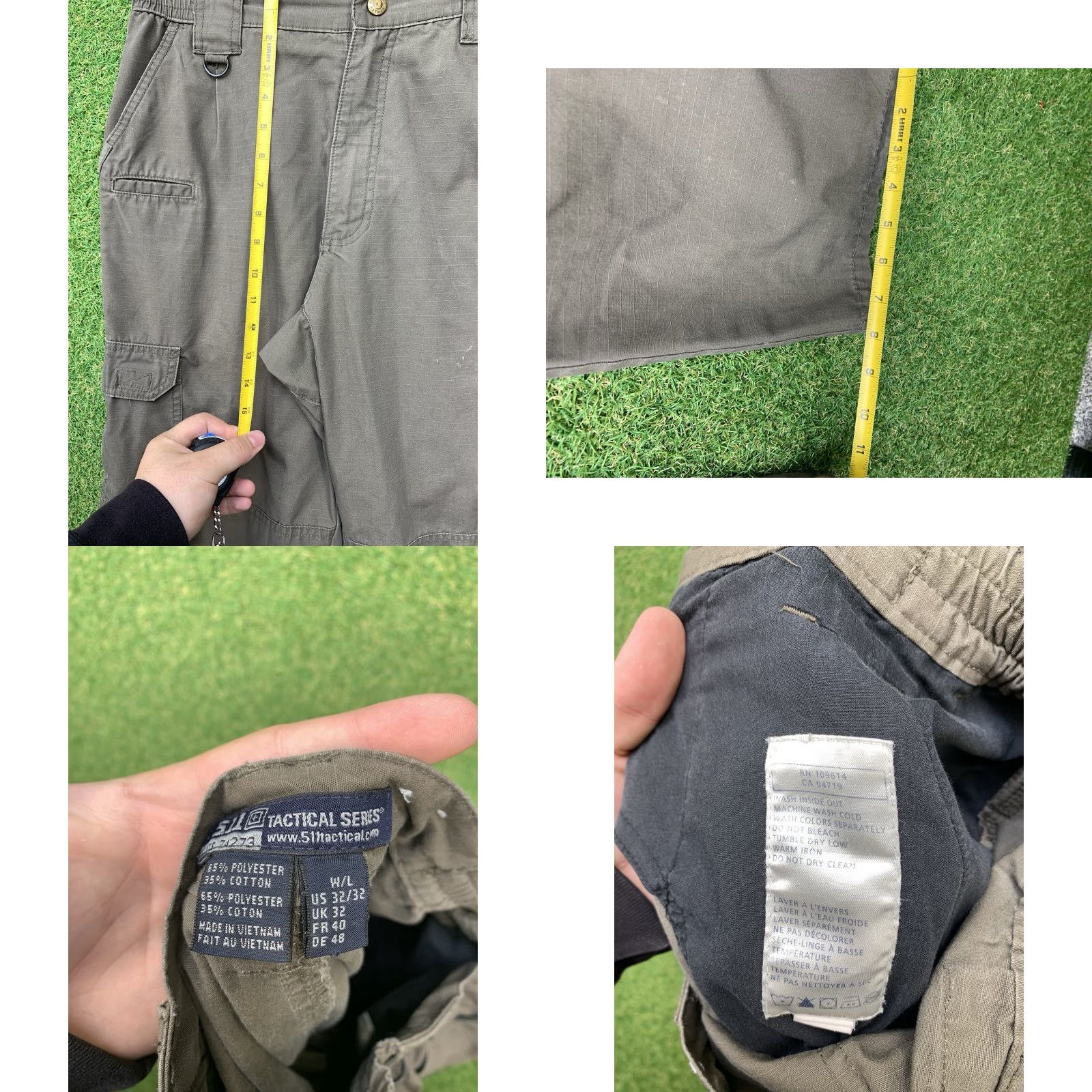 Vintage 5.11 Tactical Pants Mens 32x32 Cargo Ripstop Workwear Military Y2K Hike Outdoor Shirt/Pants? Size US 32 / EU 48 - 8 Thumbnail