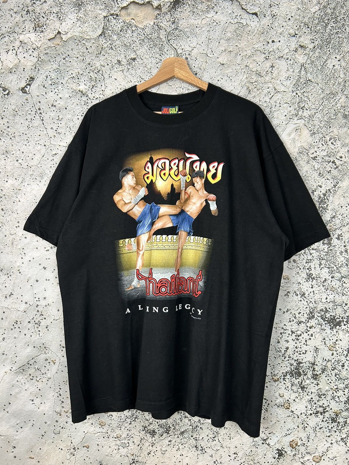Vintage Vintage Muay Thai Thailand Graphic Tee Fighting 90s Size US XL / EU 56 / 4 - 1 Thumbnail