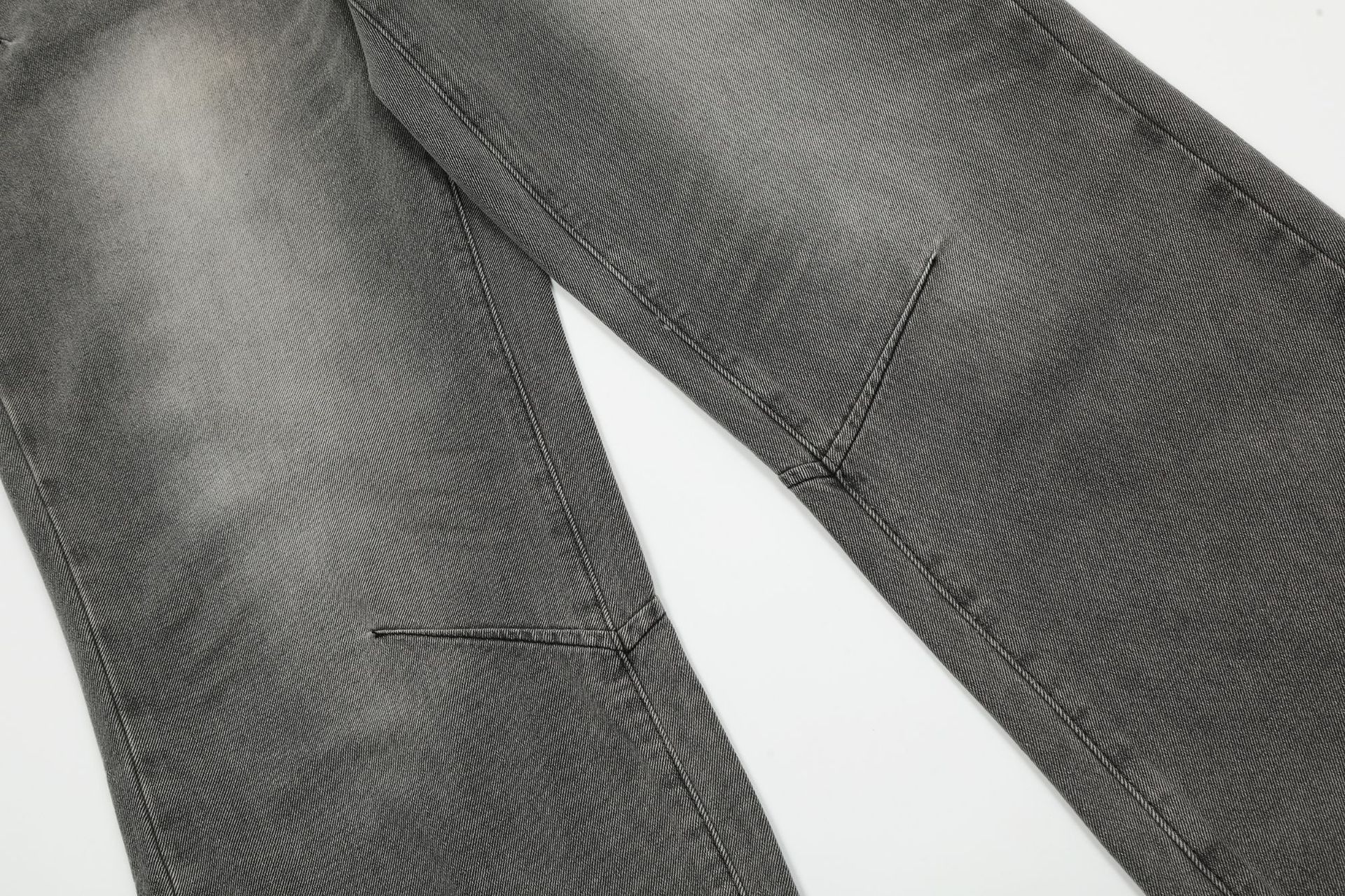 Japanese Brand × Jean American retro high street gradient washed straight jeans Size US 34 / EU 50 - 4 Thumbnail