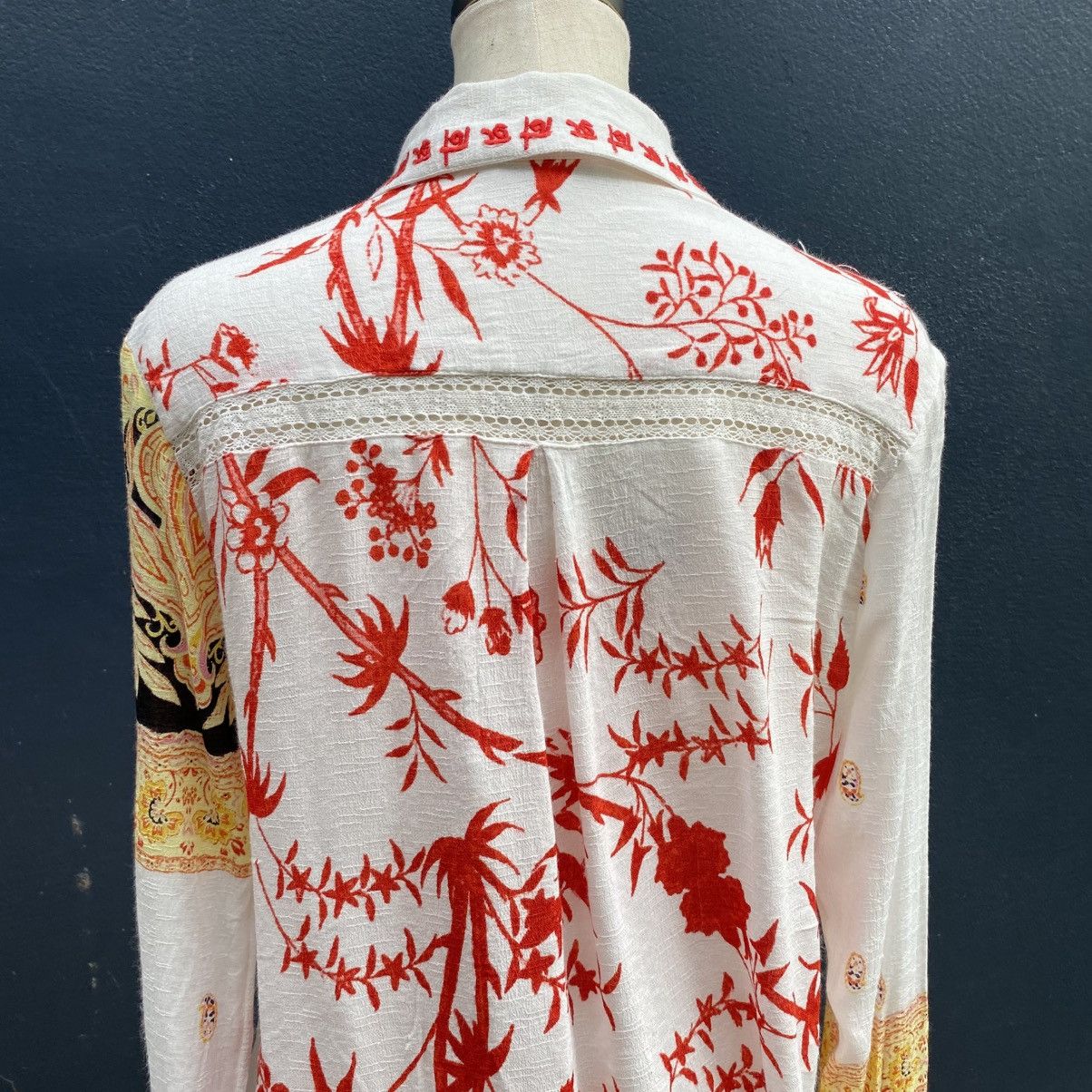 Desigual Desigual Floral Bohemian Long-Sleeve Shirt Size M / US 6-8 / IT 42-44 - 25 Thumbnail