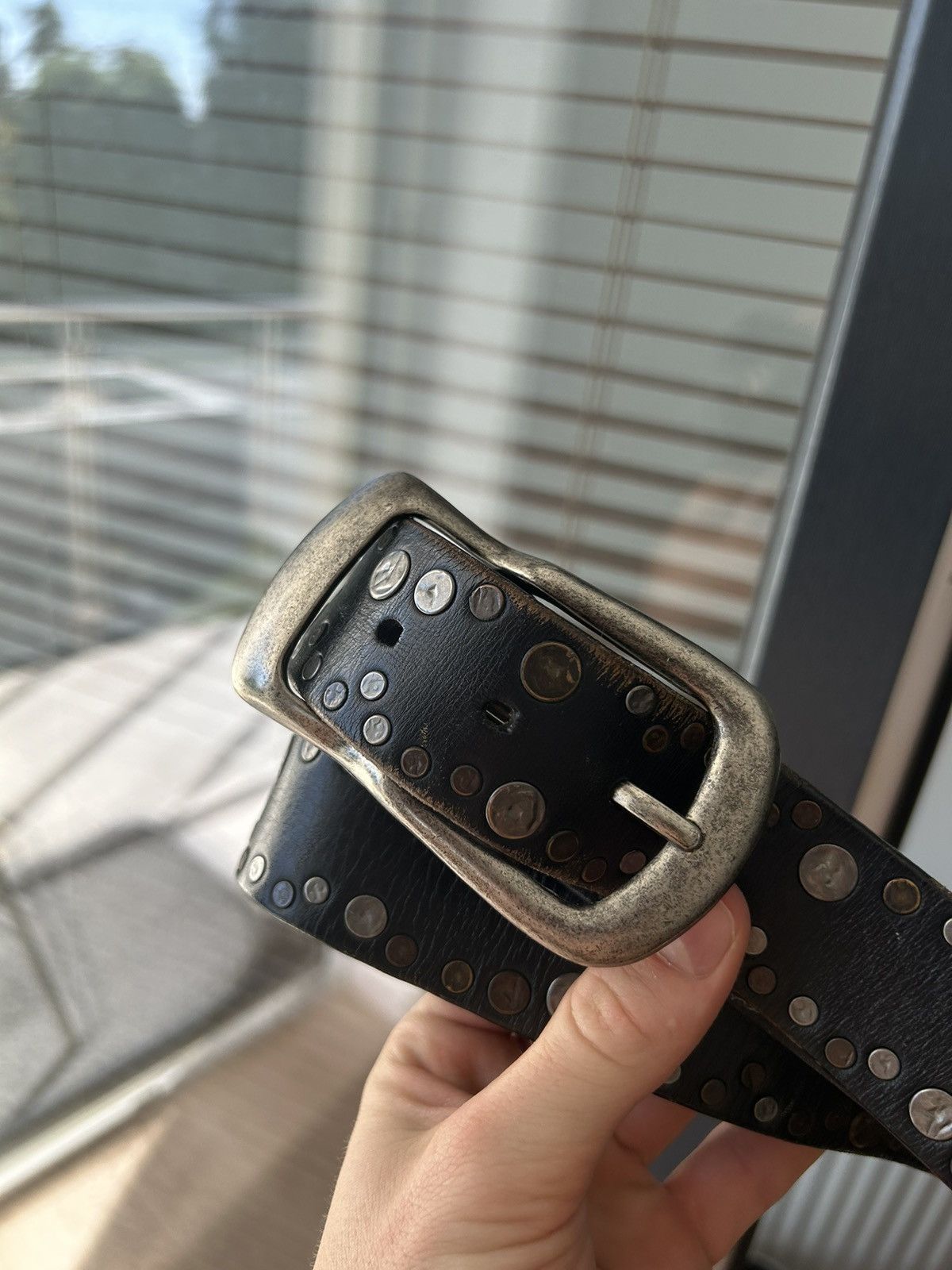 Japanese Brand × Vintage Vinatge leather Belt Size 34 - 2 Thumbnail