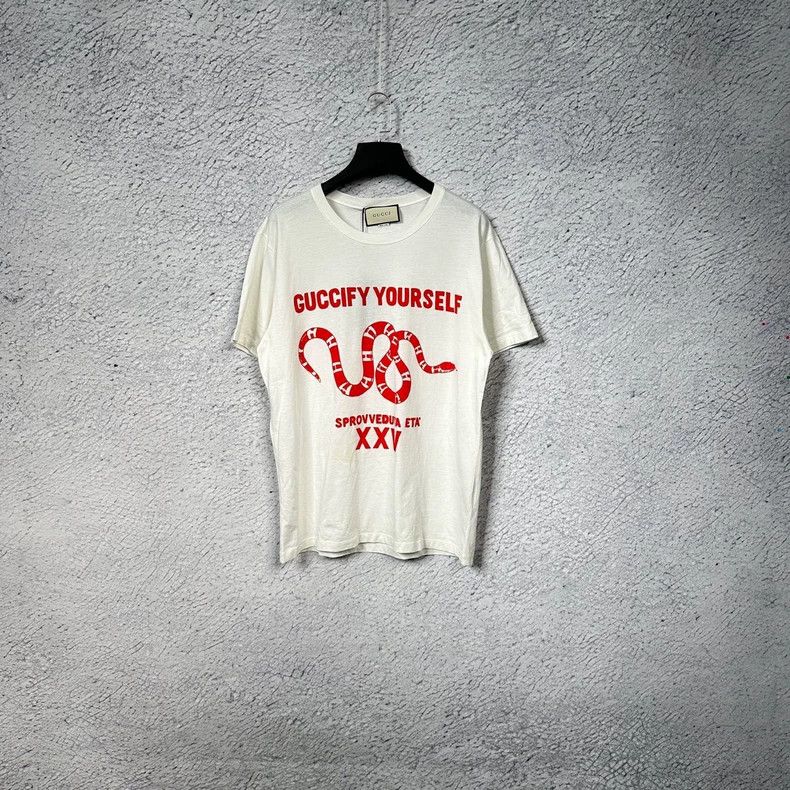 Gucci GucciRed greedy snake short sleeves 2503-Nextarrow Size US L / EU 52-54 / 3 - 1 Thumbnail