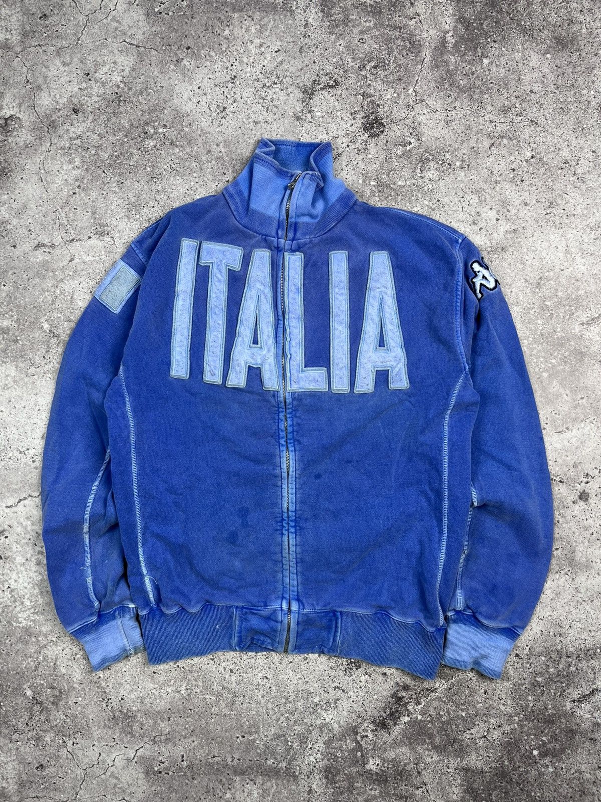 Kappa RARE! Vintage Kappa Italia Zip Up Hoodie Size L Mens Footbal Size US L / EU 52-54 / 3 - 1 Thumbnail