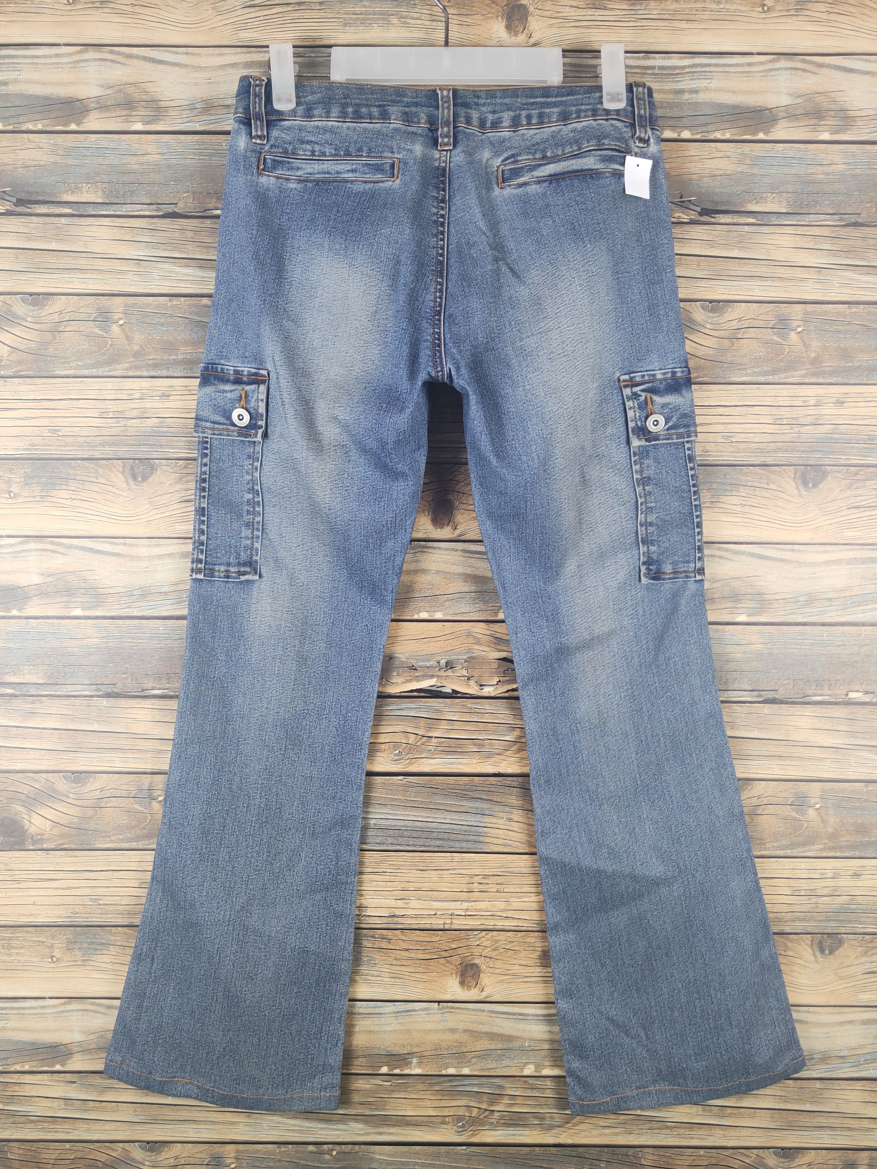 Japanese Brand DL Wave List Blue Distressed Ripped Jeans #1509 Size 26" / US 2 / IT 38 - 7 Thumbnail