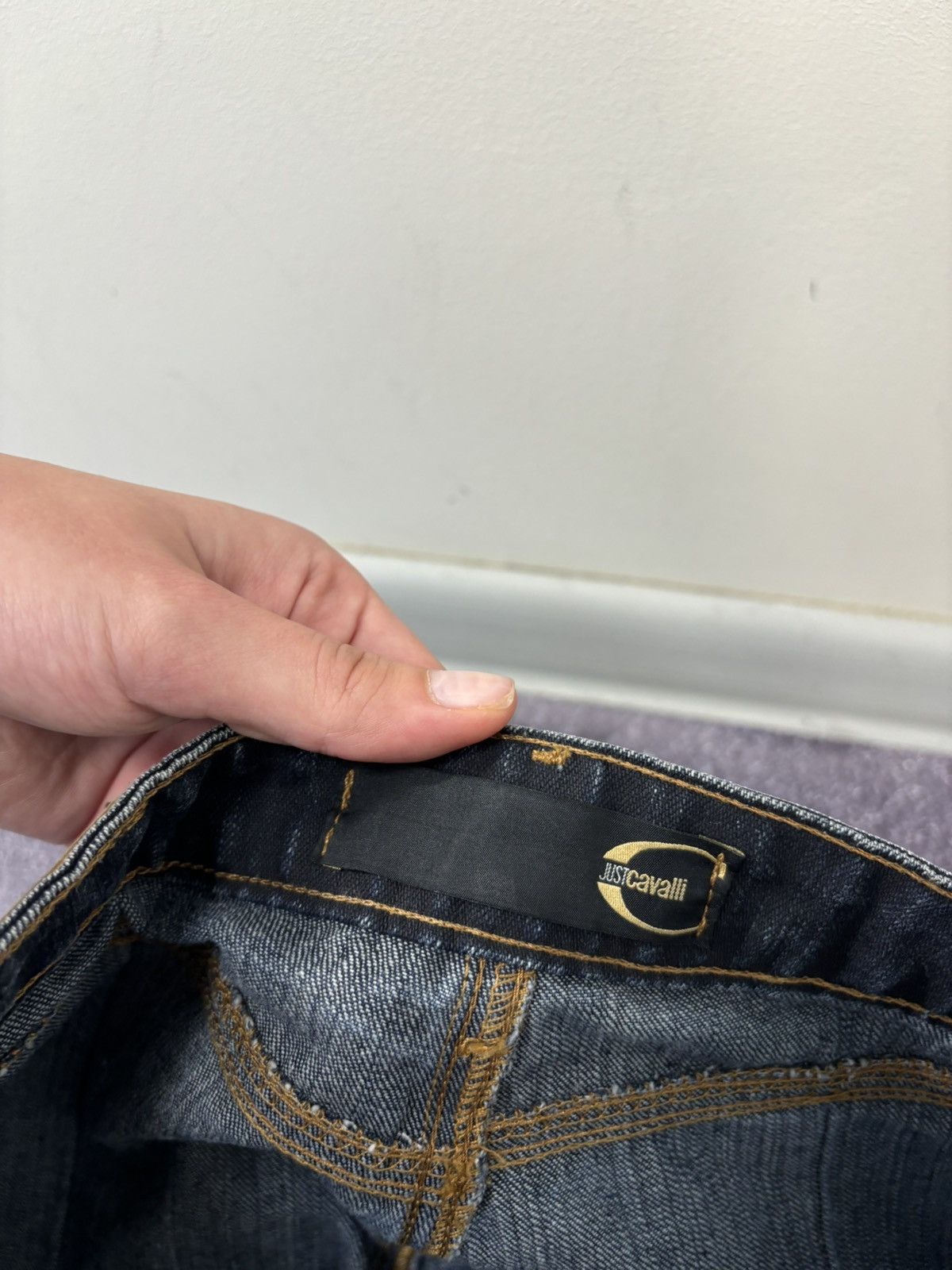 Just Cavalli Vintage Just Cavalli Women’s Low Rise Flared Denim Jeans Size 29" - 9 Thumbnail