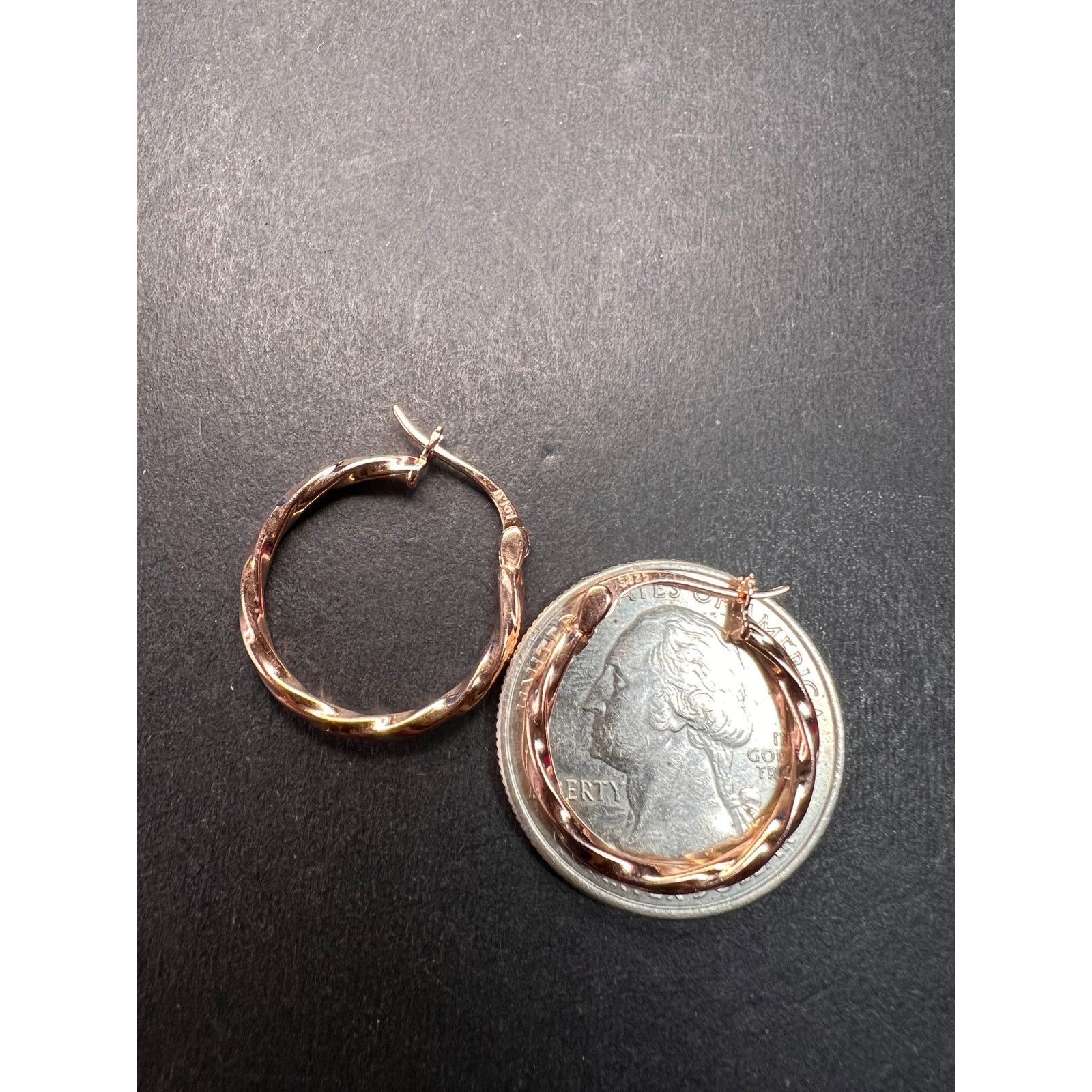 Other NEW gold over sterling silver twisted hoop earrings Size ONE SIZE - 3 Thumbnail
