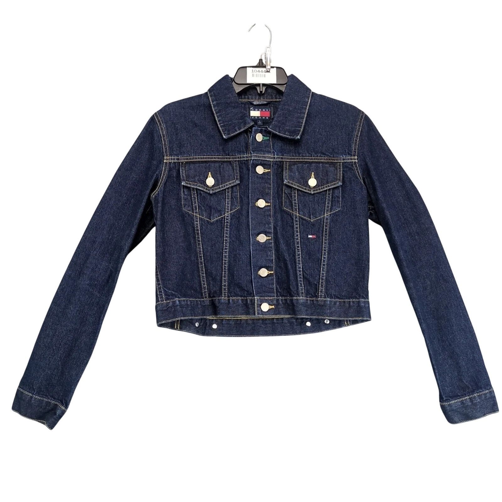 Tommy Hilfiger Vintage Y2K Tommy Hilfiger Jean Jacket Womens L Denim Dark Size L / US 10 / IT 46 - 1 Thumbnail