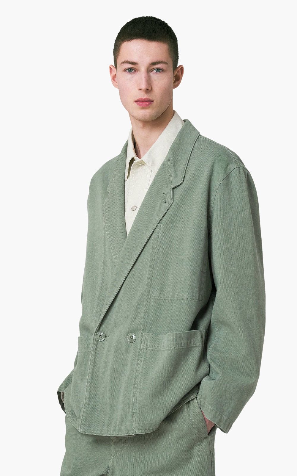 Lemaire Lemaire workwear jacket hedge green Size US S / EU 44-46 / 1 - 2 Thumbnail